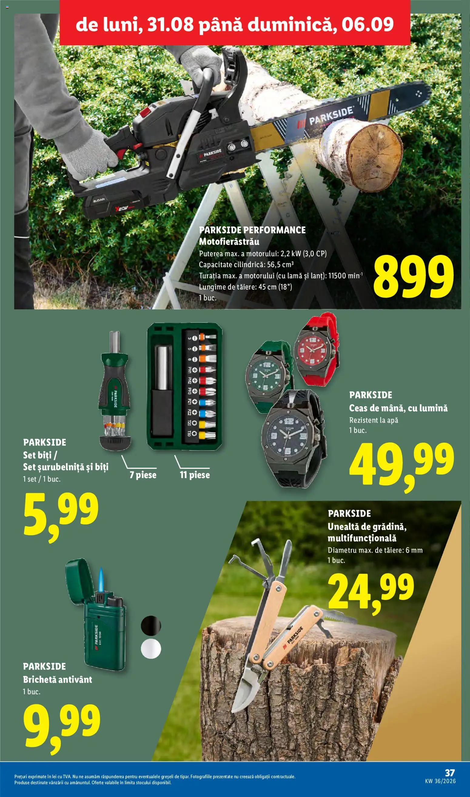 Catalog LIDL 31 August - 5 Septembrie 2026 | Pagina 37 | Produse: Ceas, Parkside, Sport, Apă