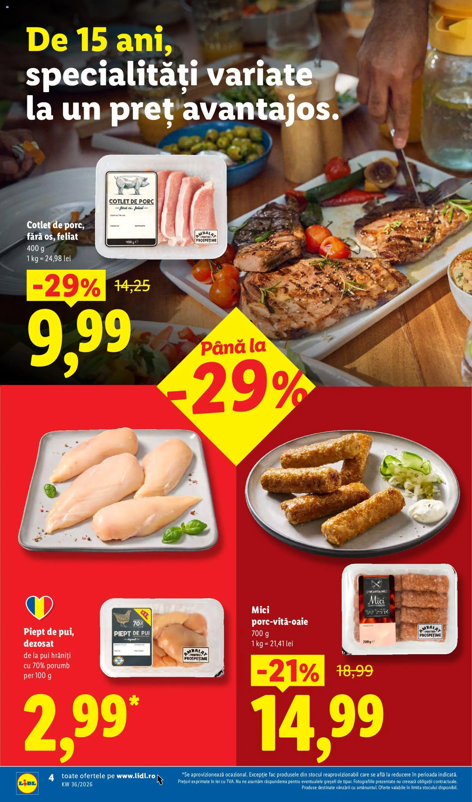 Catalog LIDL 31 August - 5 Septembrie 2026 | Pagina 4 | Produse: Cotlet, Pui, Mici, Porumb