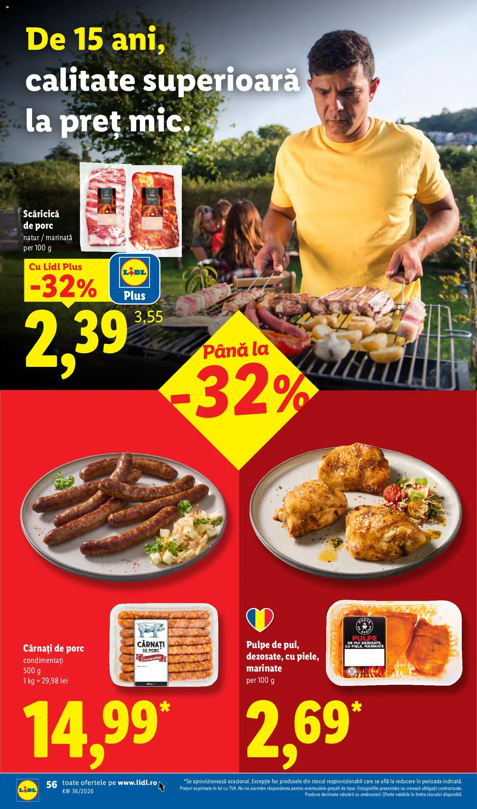 Catalog LIDL 31 August - 5 Septembrie 2026 | Pagina 56 | Produse: Carnati de porc, Pui, Plus, Cârnați