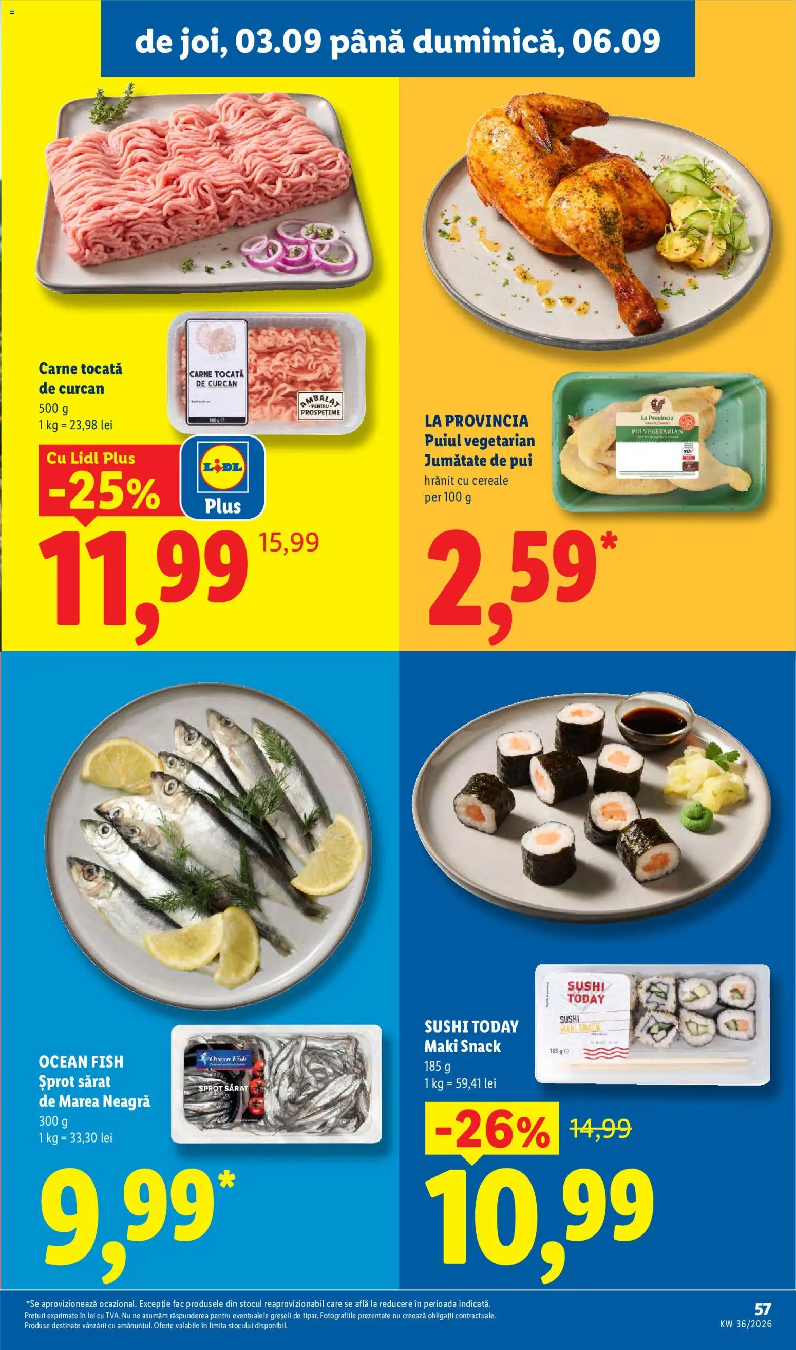 Catalog LIDL 31 August - 5 Septembrie 2026 | Pagina 57 | Produse: Sushi, Carne tocată, Cereale, Plus