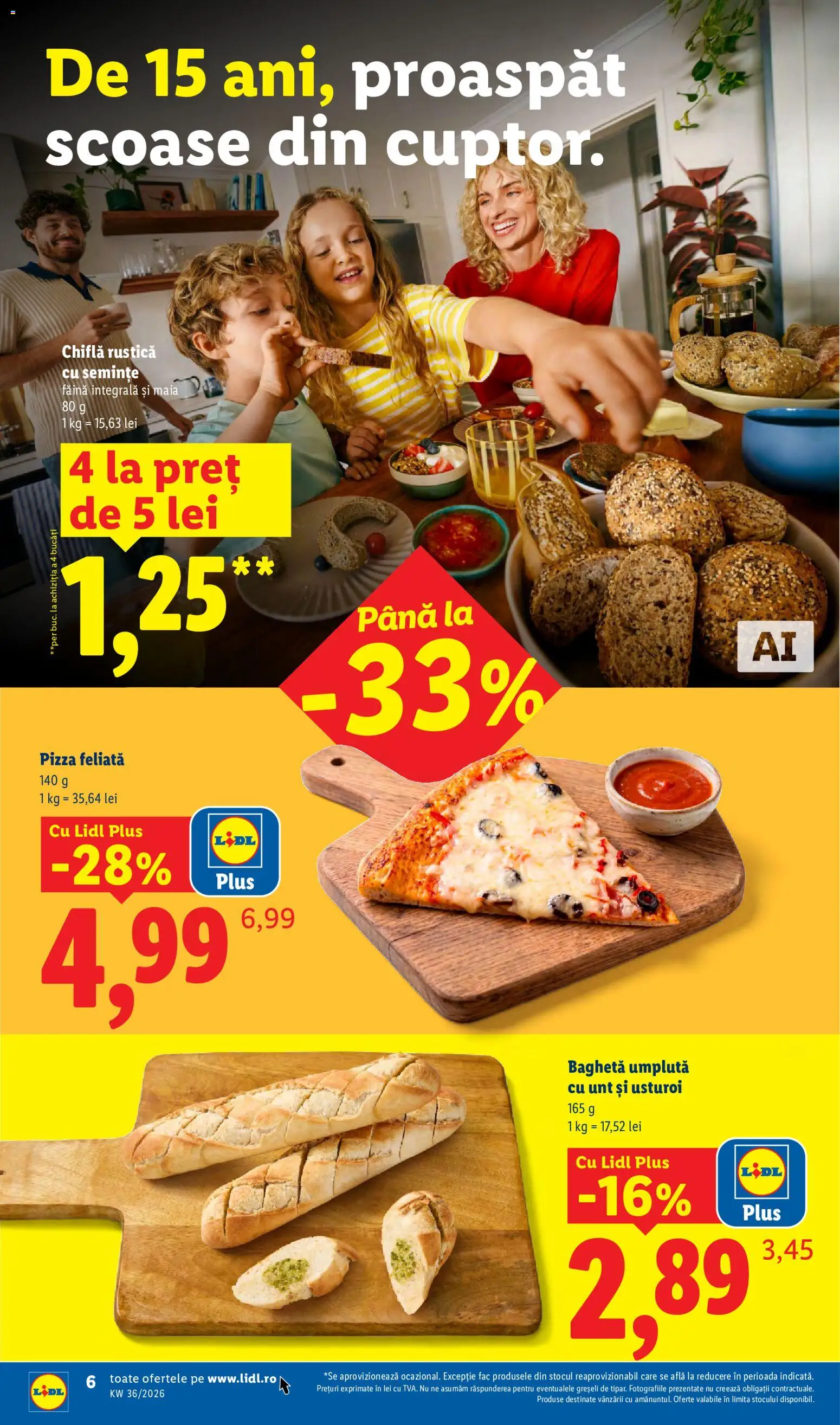 Catalog LIDL 31 August - 5 Septembrie 2026 | Pagina 6 | Produse: Chiflă, Făină, Plus, Usturoi