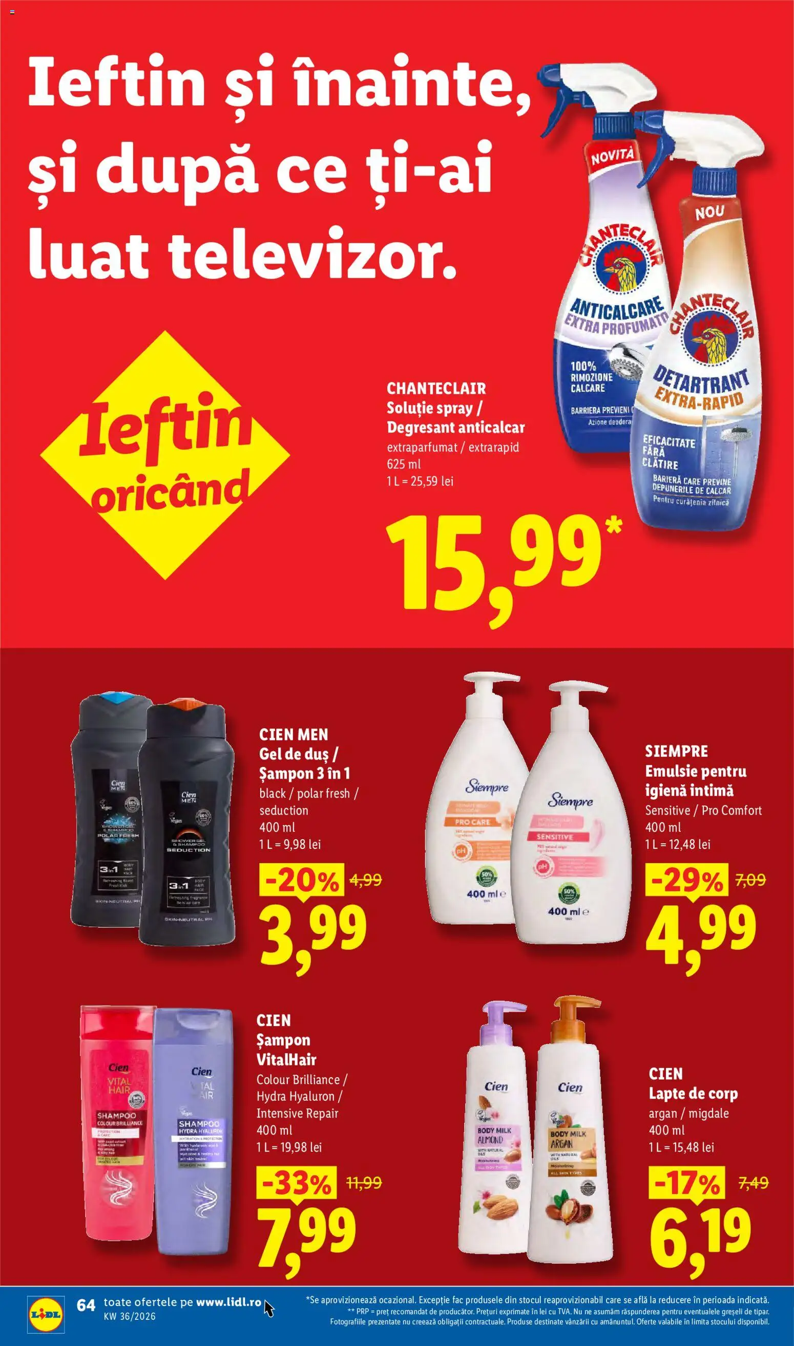 Catalog LIDL 31 August - 5 Septembrie 2026 | Pagina 64 | Produse: Migdale, Lapte de corp, Gel de duș, Hygiene