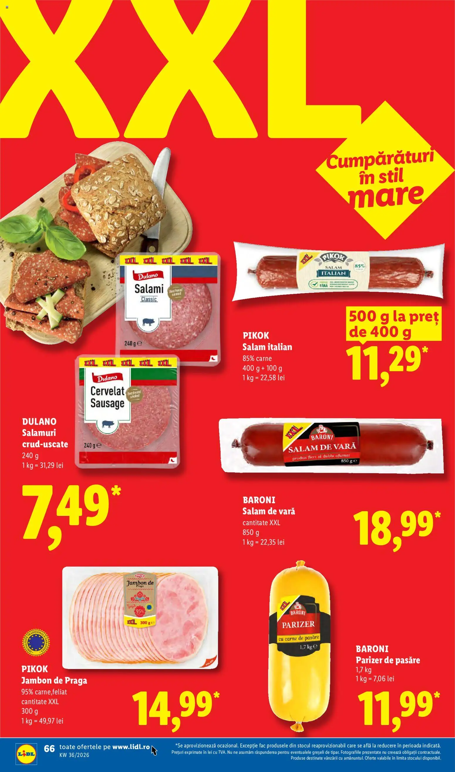 Catalog LIDL 31 August - 5 Septembrie 2026 | Pagina 66 | Produse: Pikok, Salam, Parizer