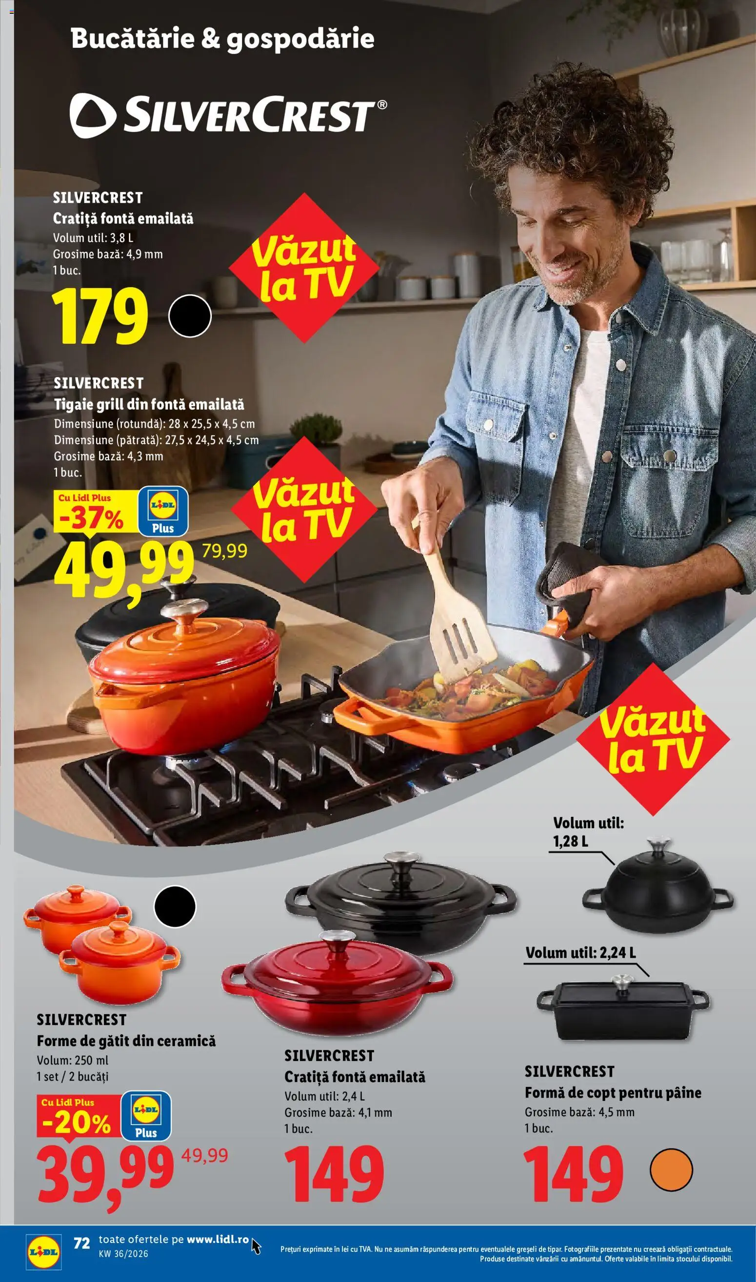 Catalog LIDL 31 August - 5 Septembrie 2026 | Pagina 72 | Produse: Tigaie, Bucătărie, Pâine, Plus