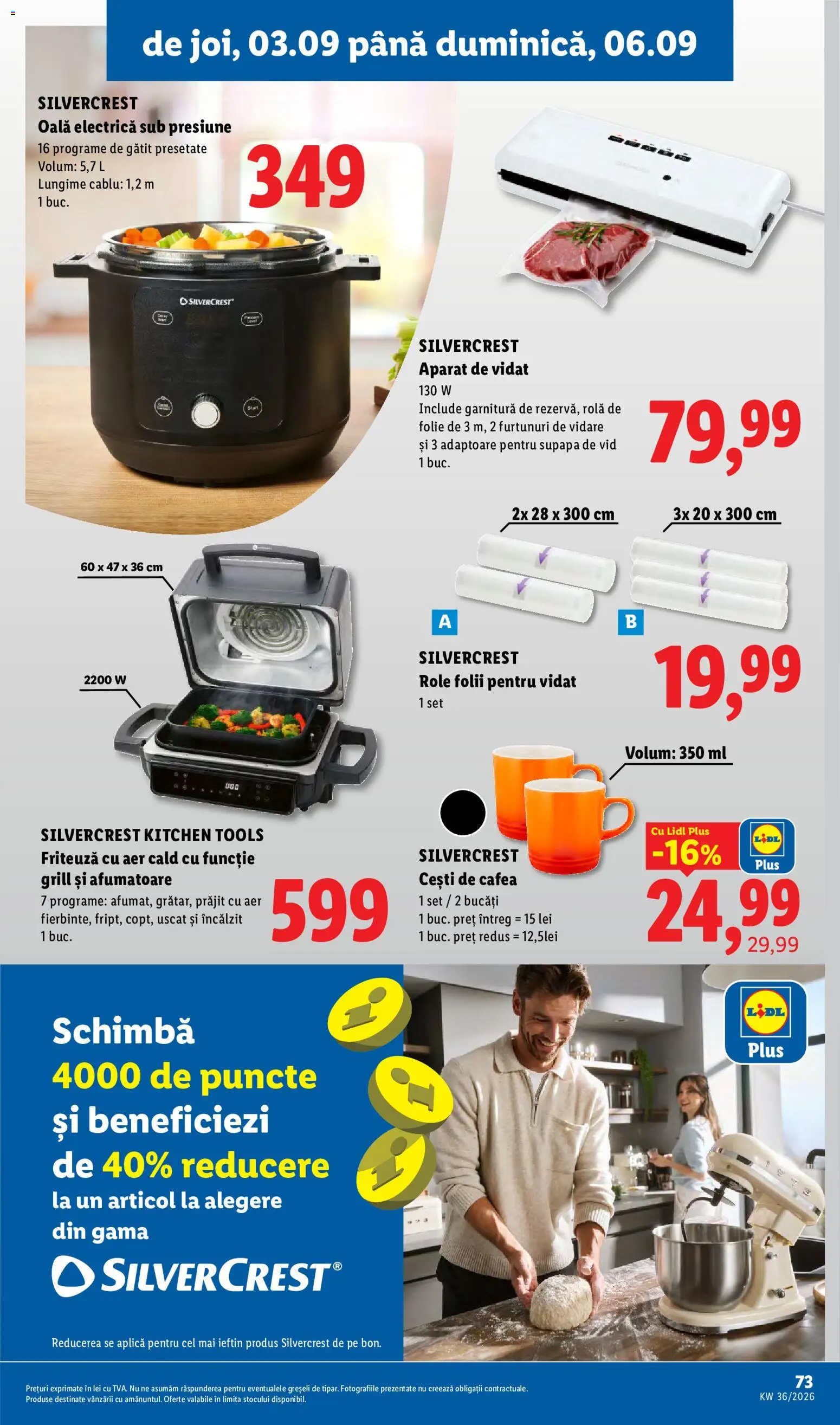 Catalog LIDL 31 August - 5 Septembrie 2026 | Pagina 73 | Produse: Friteuza cu aer cald, Oală, Aplică, Cafea