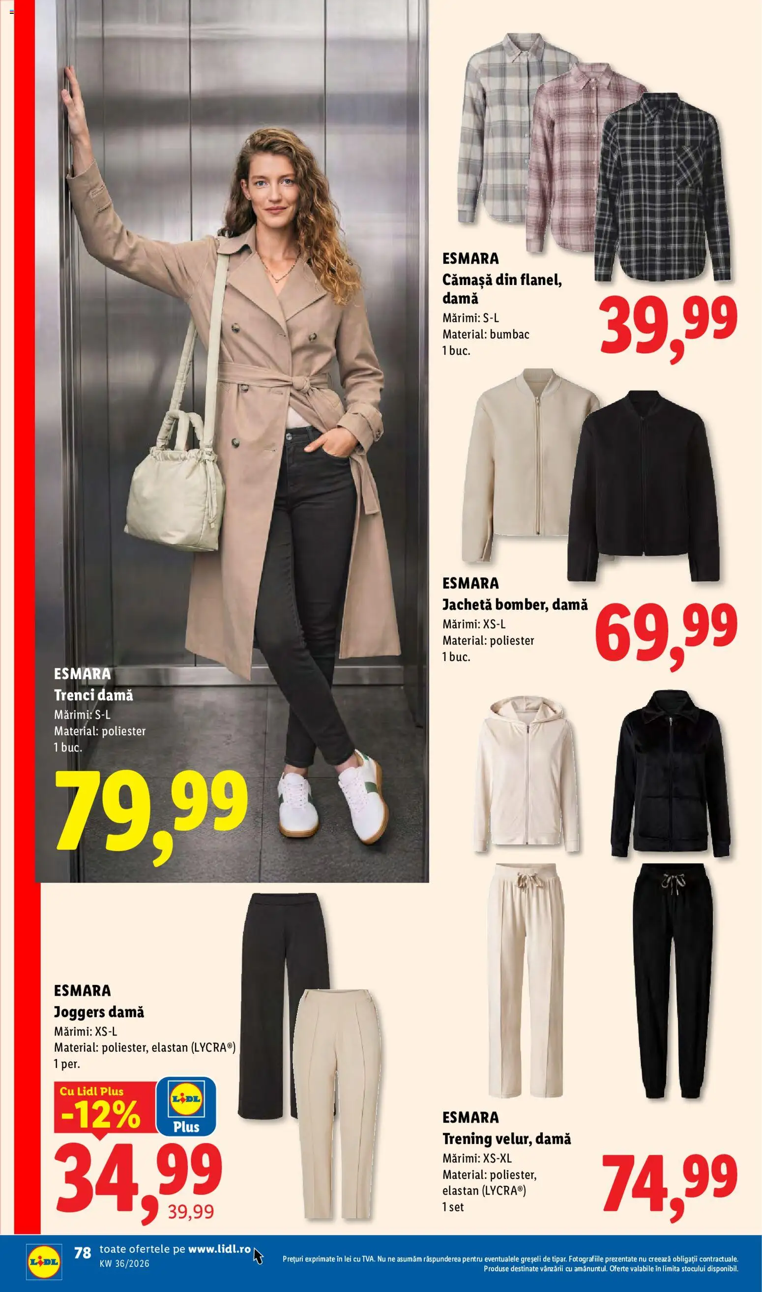 Catalog LIDL 31 August - 5 Septembrie 2026 | Pagina 78 | Produse: Jachetă, Trening, Sport, Plus