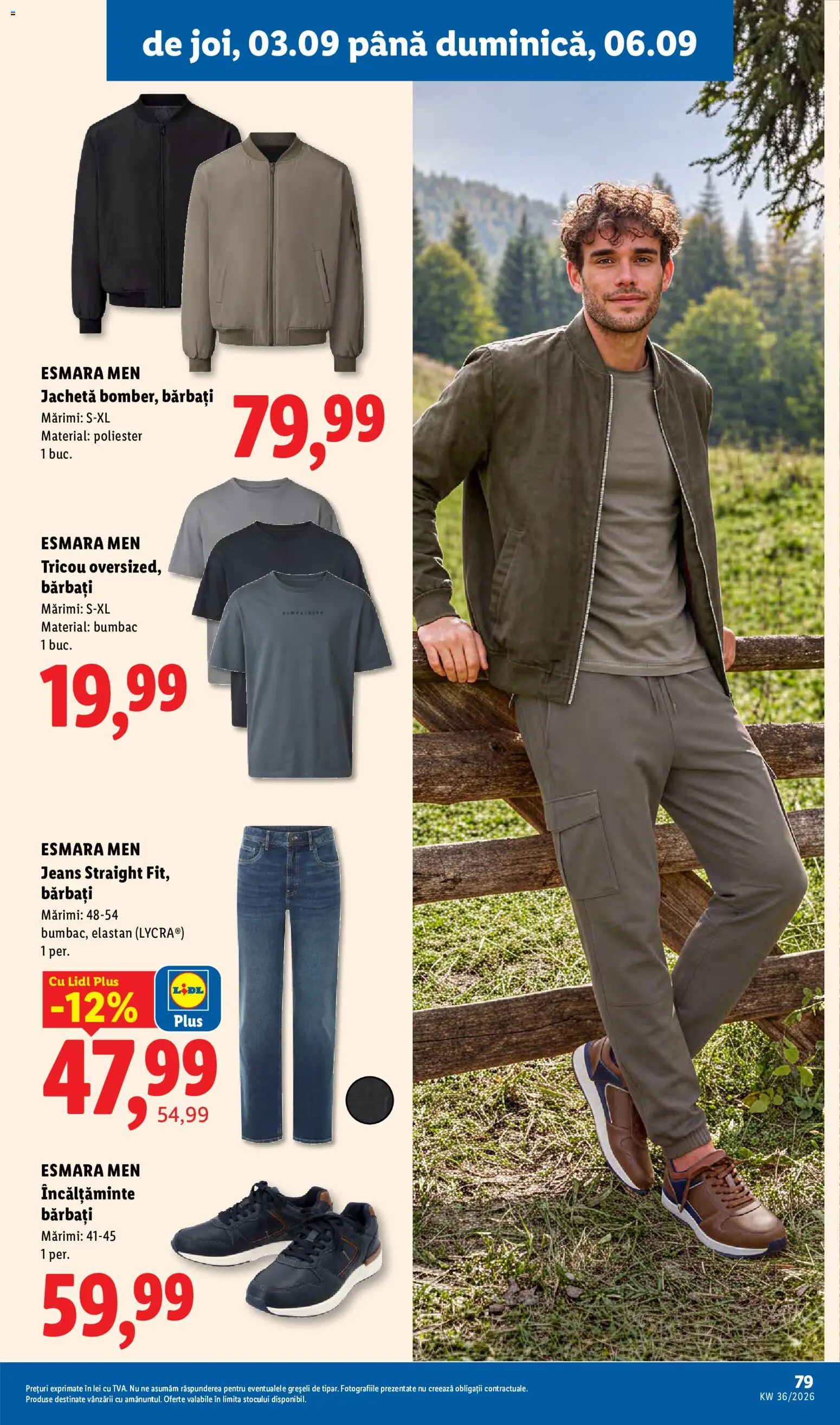 Catalog LIDL 31 August - 5 Septembrie 2026 | Pagina 79 | Produse: Jachetă, Incaltaminte, Tricou, Plus