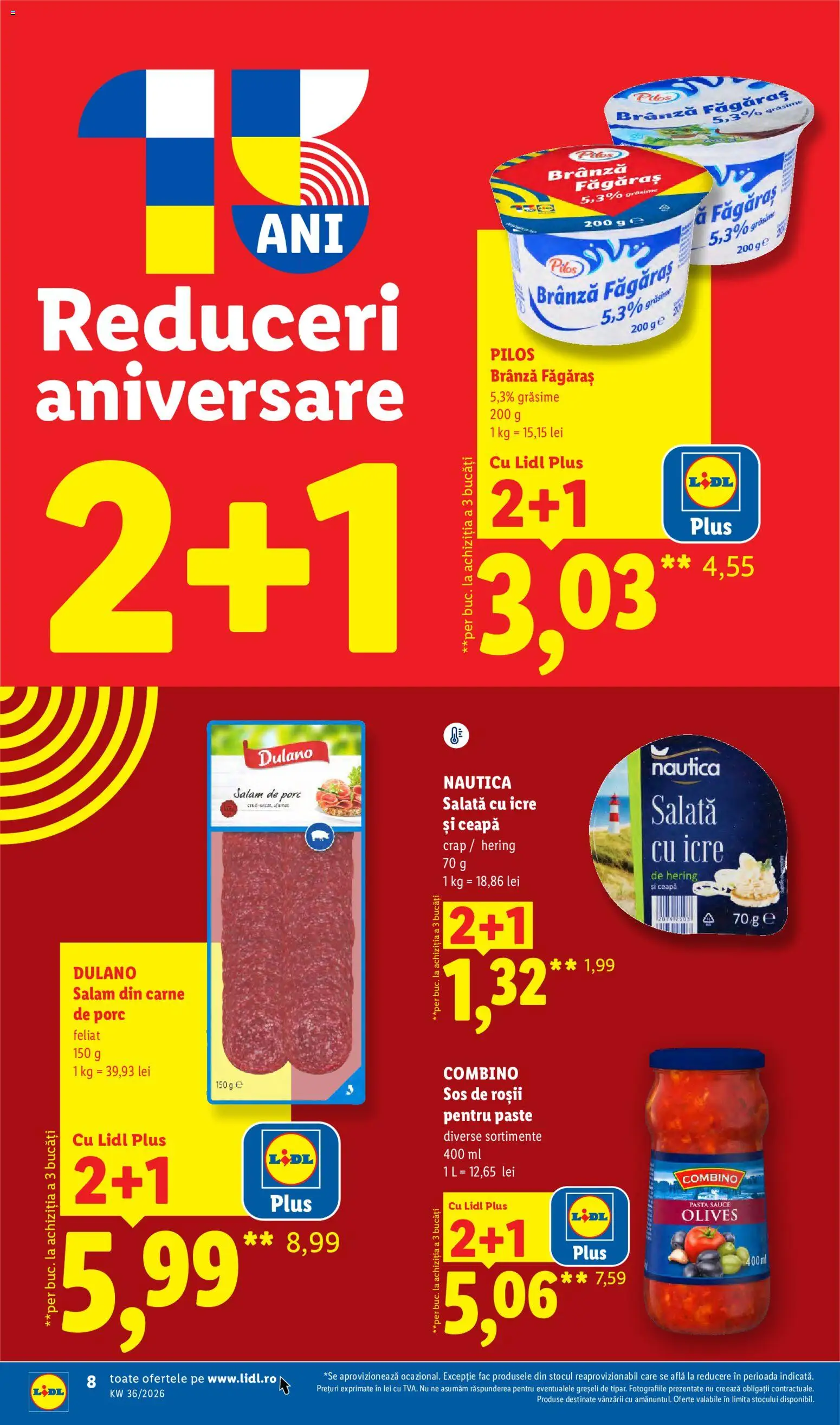 Catalog LIDL 31 August - 5 Septembrie 2026 | Pagina 8 | Produse: Carne De Porc, Roșii, Salată cu icre, Salată