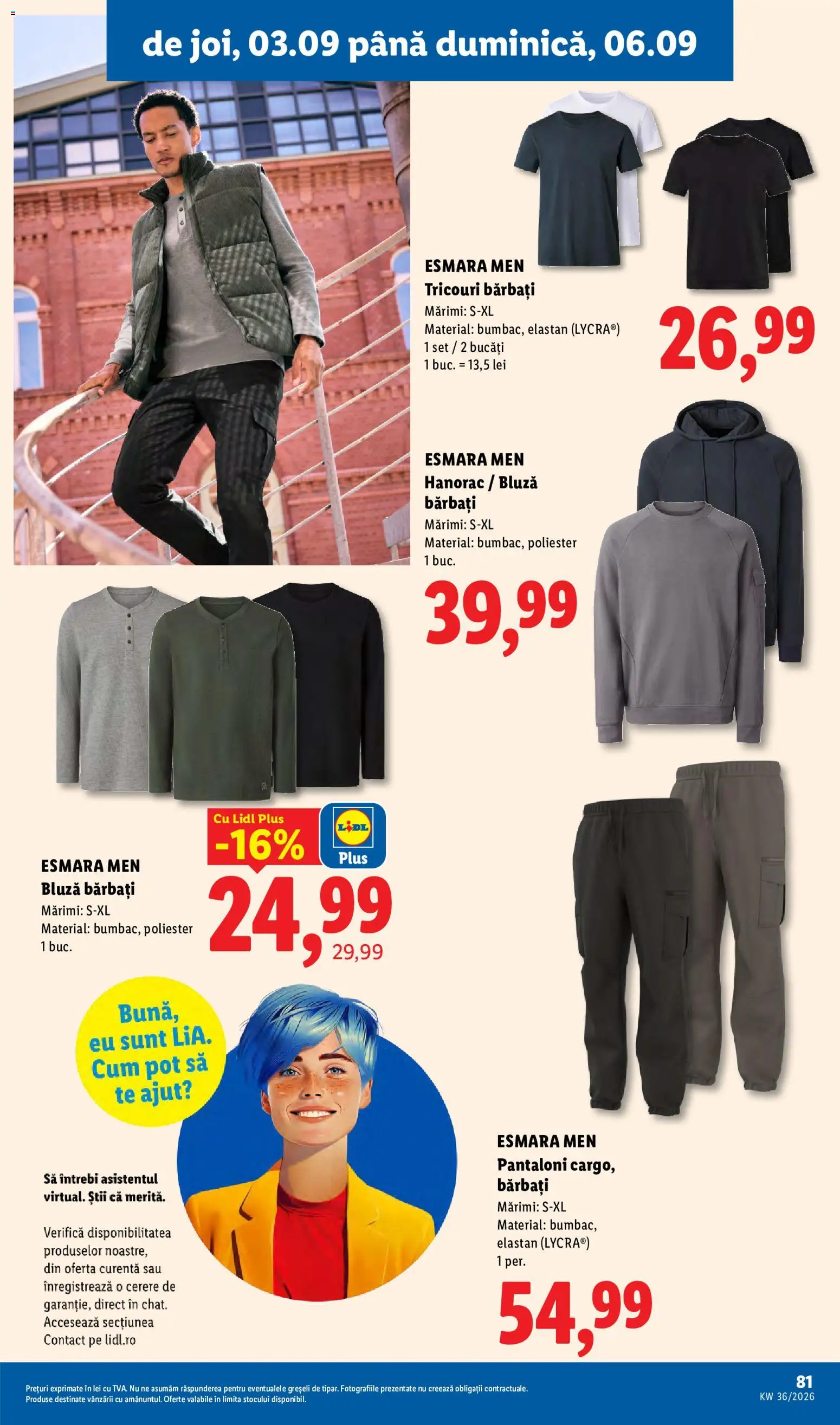 Catalog LIDL 31 August - 5 Septembrie 2026 | Pagina 81 | Produse: Sport, Bluză, Pantaloni, Hanorac
