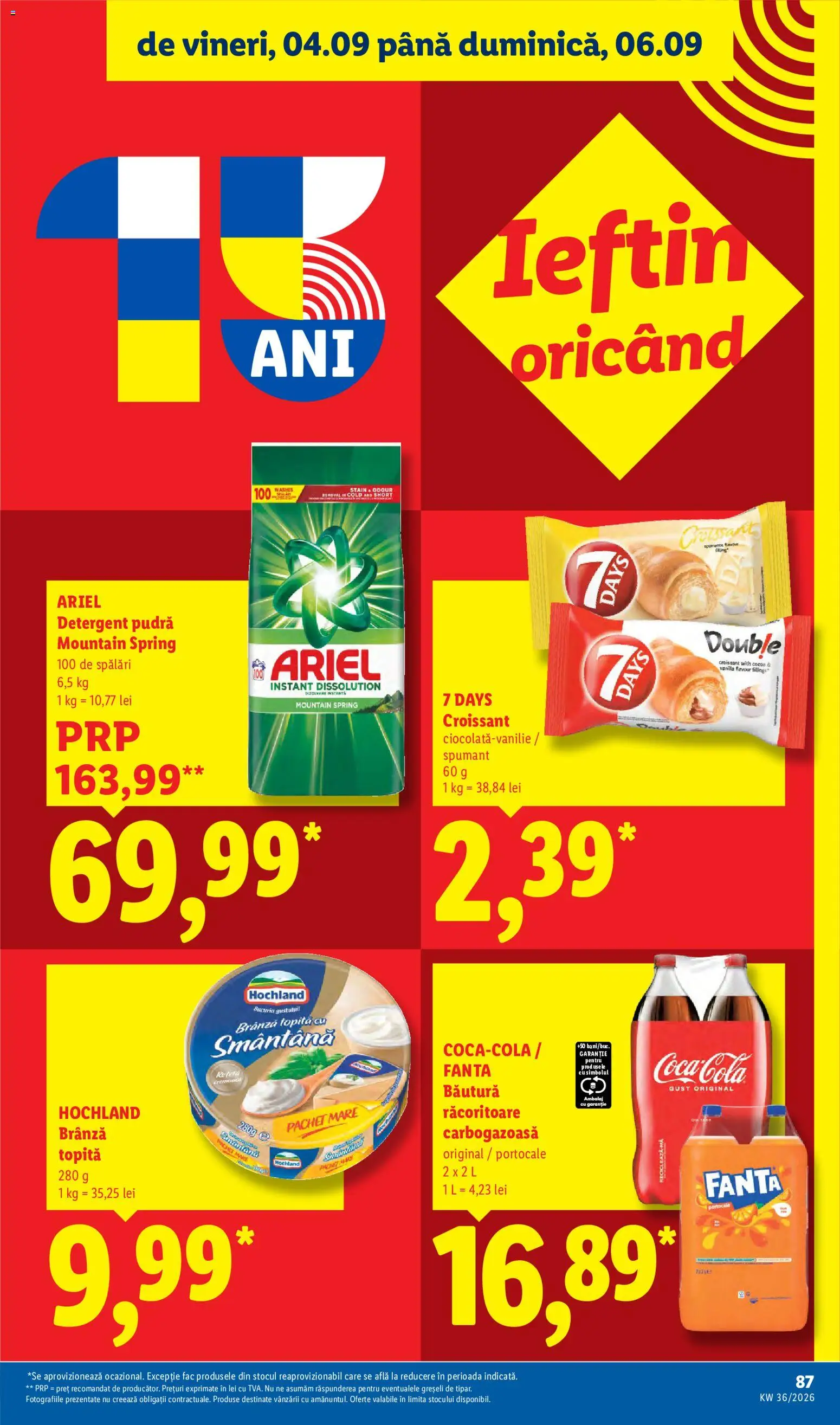 Catalog LIDL 31 August - 5 Septembrie 2026 | Pagina 87 | Produse: Fanta, Pudră, Brânză, Smântână