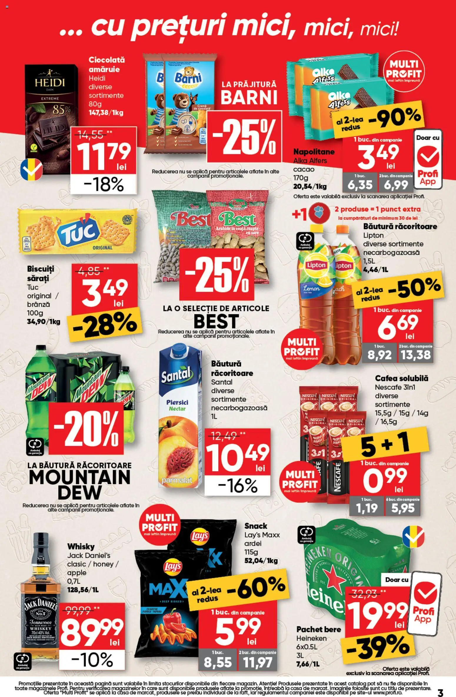 Catalog Profi 20 - 25 August 2026 | Pagina 3 | Produse: Crema de ciocolata, Arahide, Napolitane, Brânză