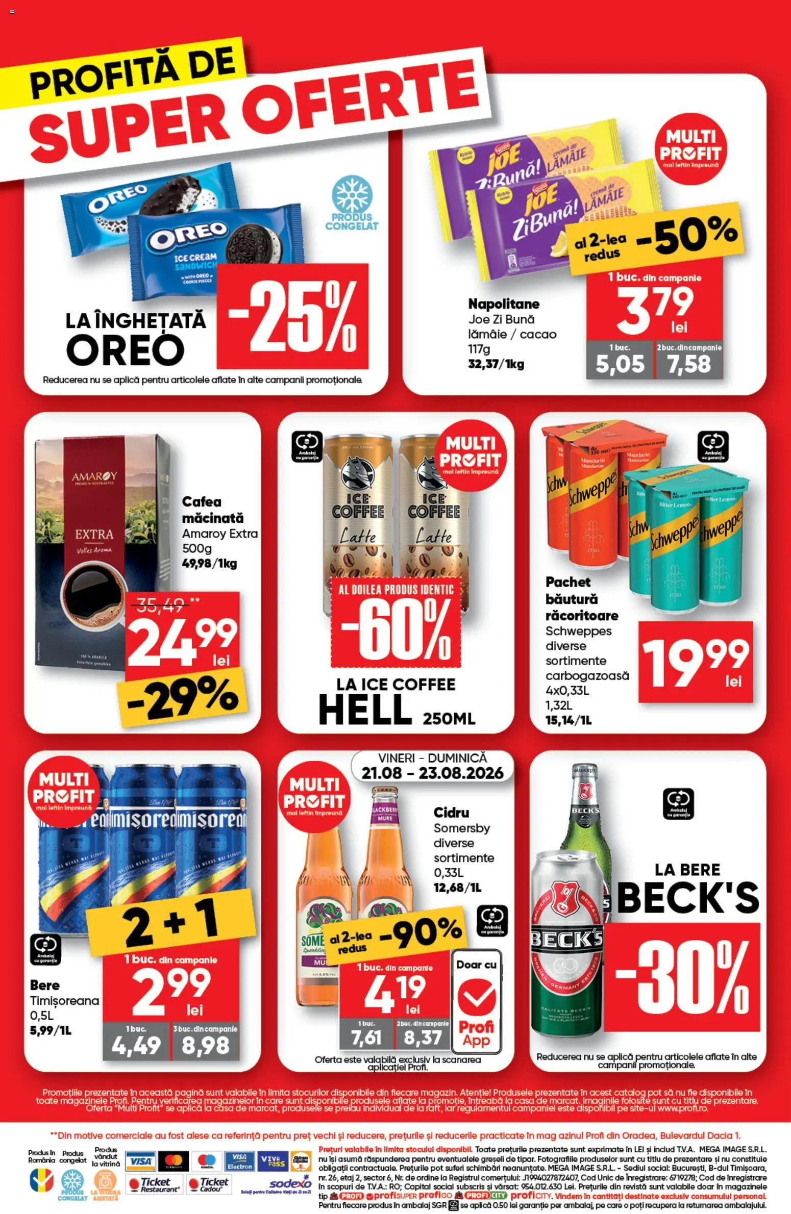 Catalog Profi 20 - 25 August 2026 | Pagina 4 | Produse: Bautura racoritoare, Cremă, Cacao, Lămâie