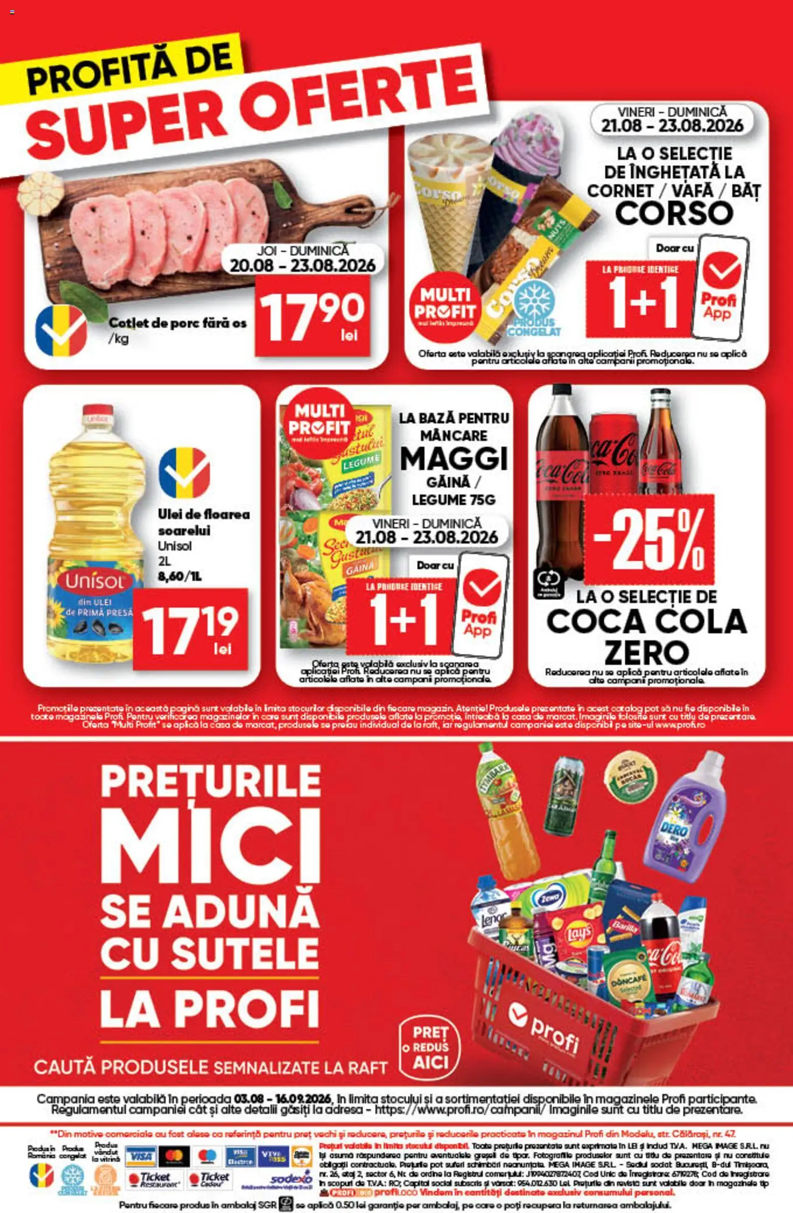 Catalog Profi 20 - 25 August 2026 | Pagina 13 | Produse: Aplică, Raft, Cola, Legume