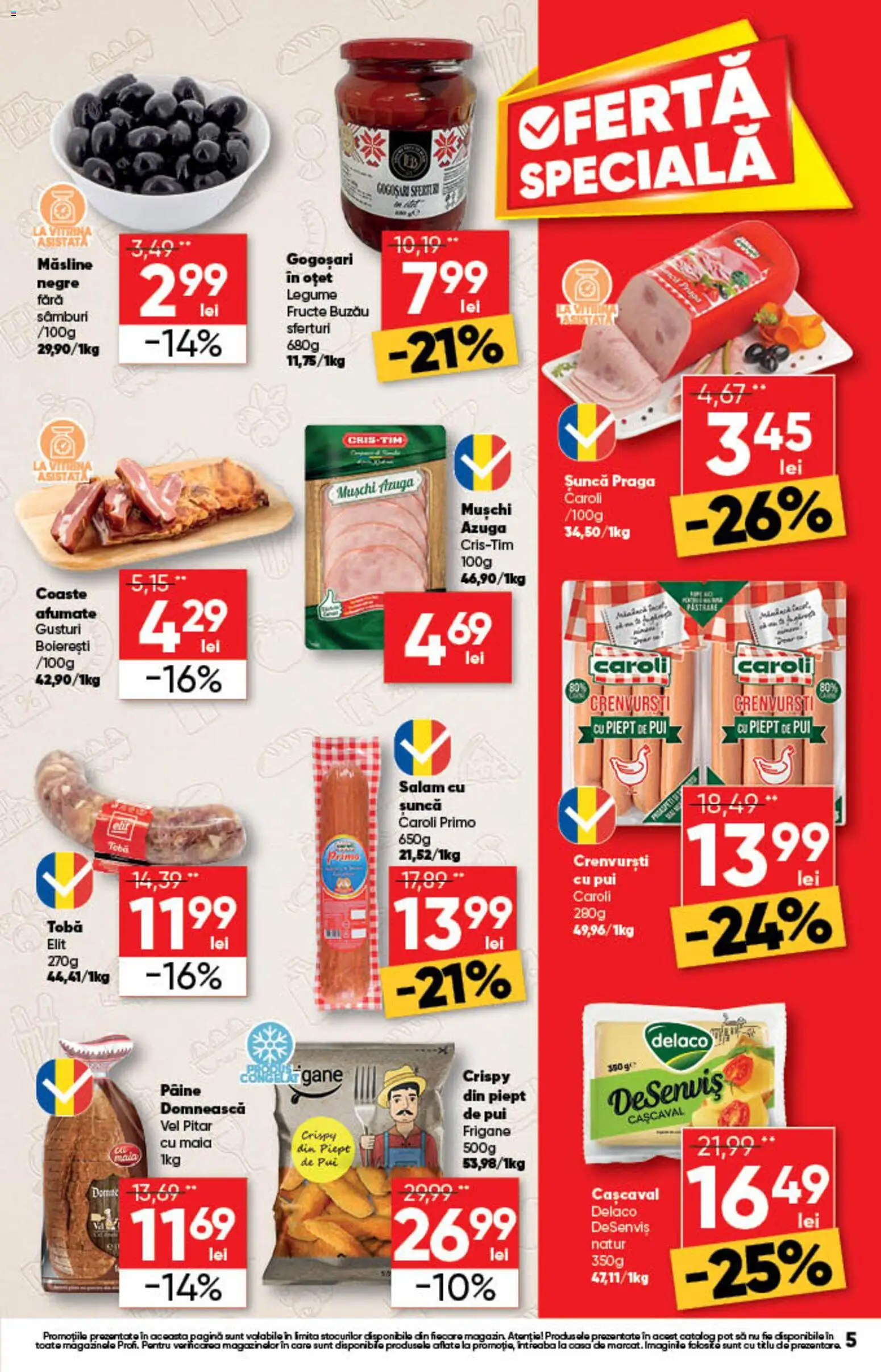 Catalog Profi 20 - 25 August 2026 | Pagina 5 | Produse: Pâine, Oțet, Legume, Fructe