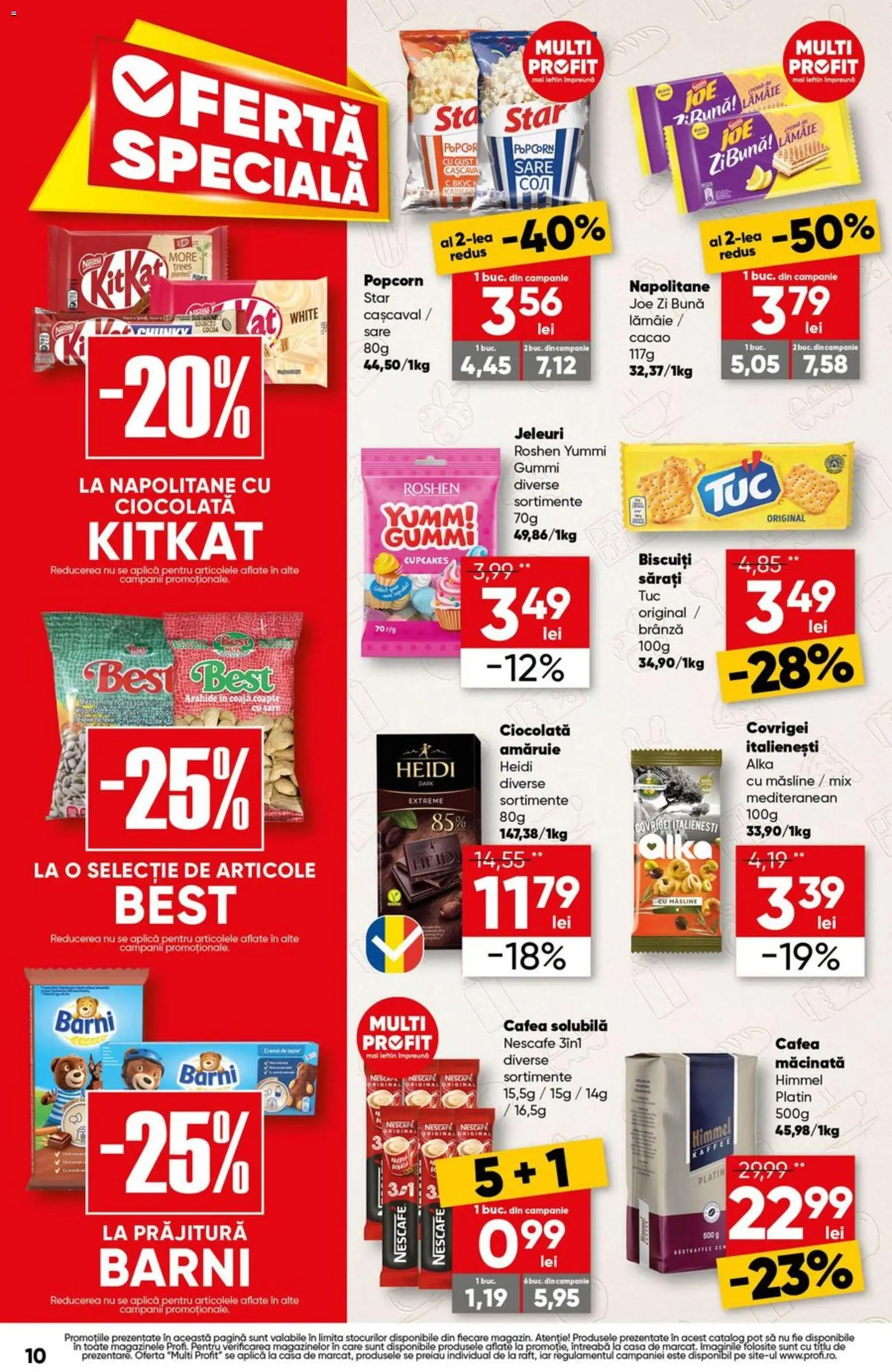 Catalog Profi 20 - 25 August 2026 | Pagina 10 | Produse: Aplică, Cașcaval, Măsline, Ciocolată