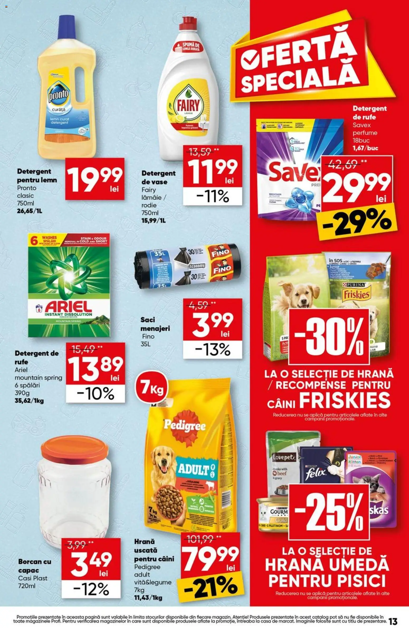 Catalog Profi 20 - 25 August 2026 | Pagina 13 | Produse: Vită, Detergent de vase, Borcan, Lămâie