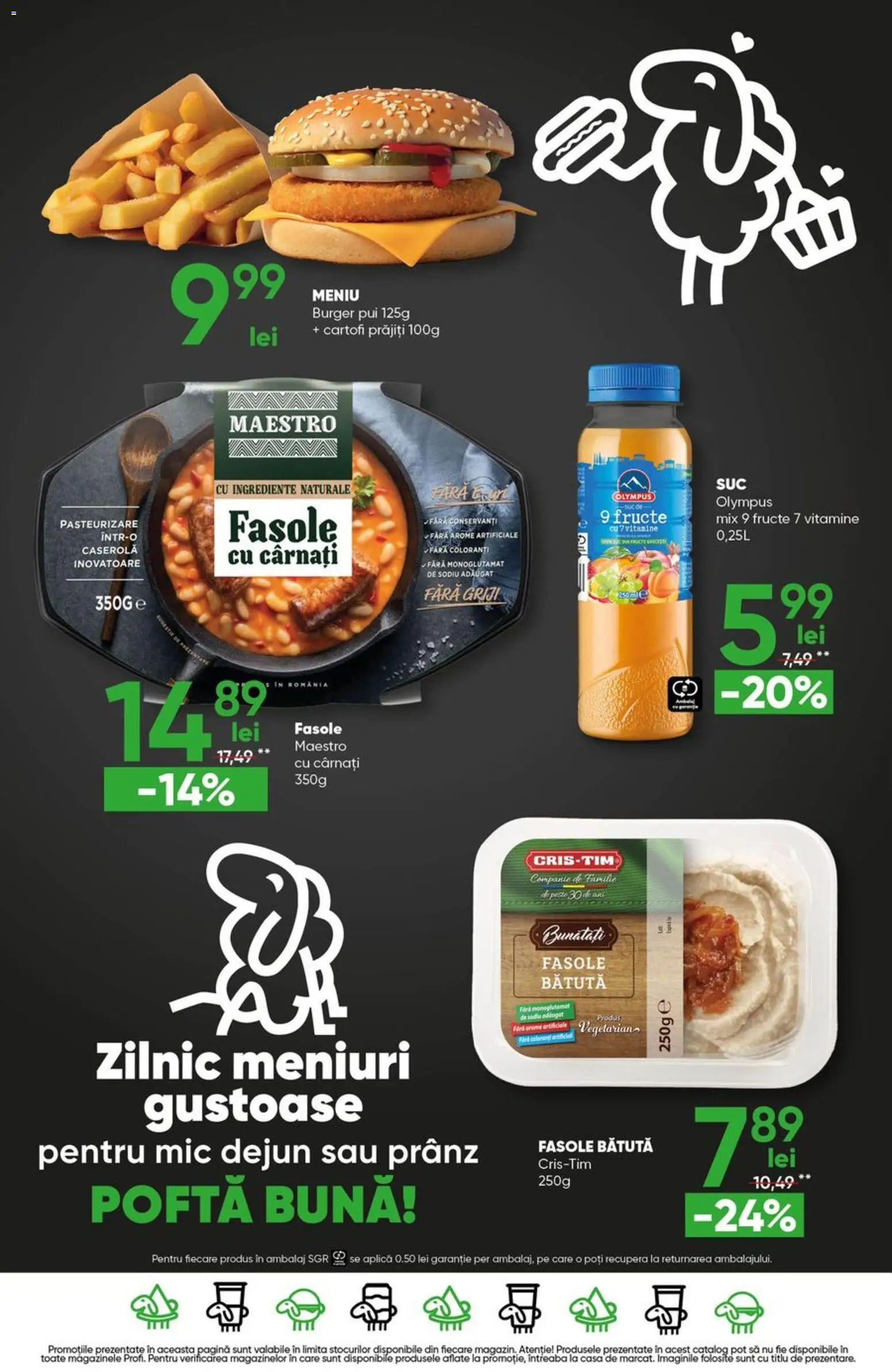 Catalog Profi 20 - 25 August 2026 | Pagina 16 | Produse: Pară, Caserola, Pui, Burger