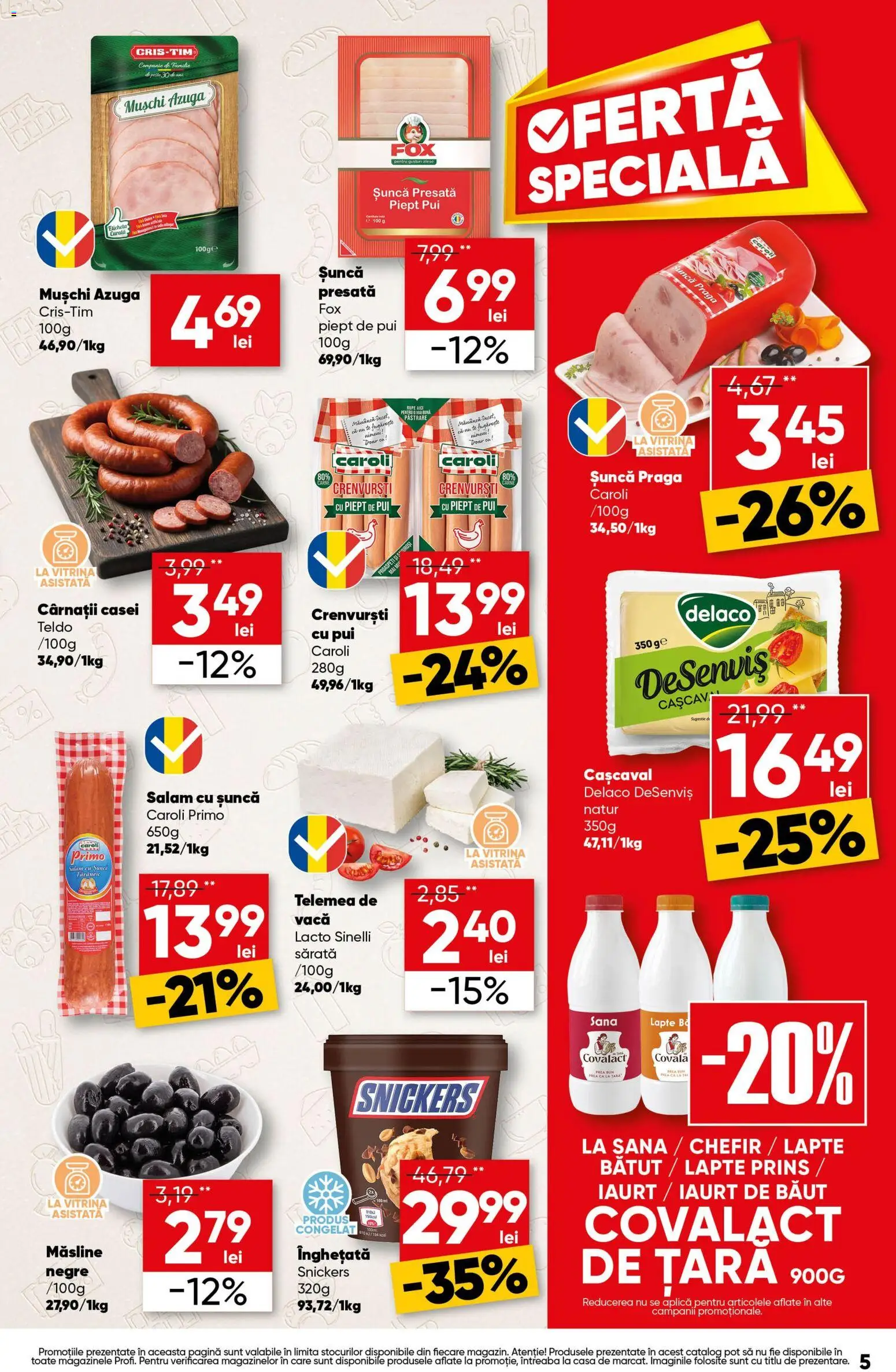 Catalog Profi 20 - 25 August 2026 | Pagina 5 | Produse: Aplică, Pui, Mușchi, Șuncă