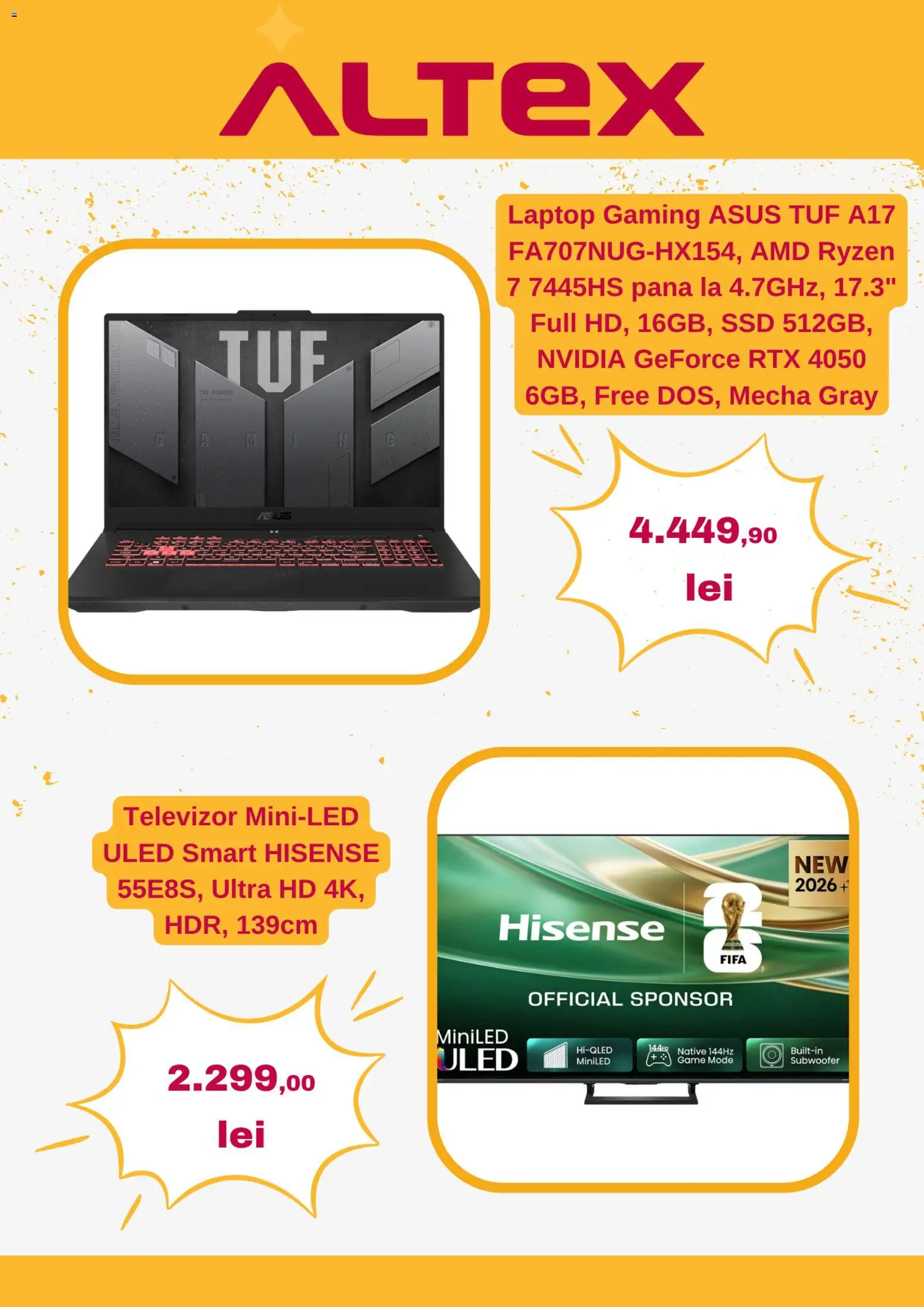 Catalog Altex 27 August - 8 Septembrie 2026 | Pagina 3 | Produse: Laptop, Televizor