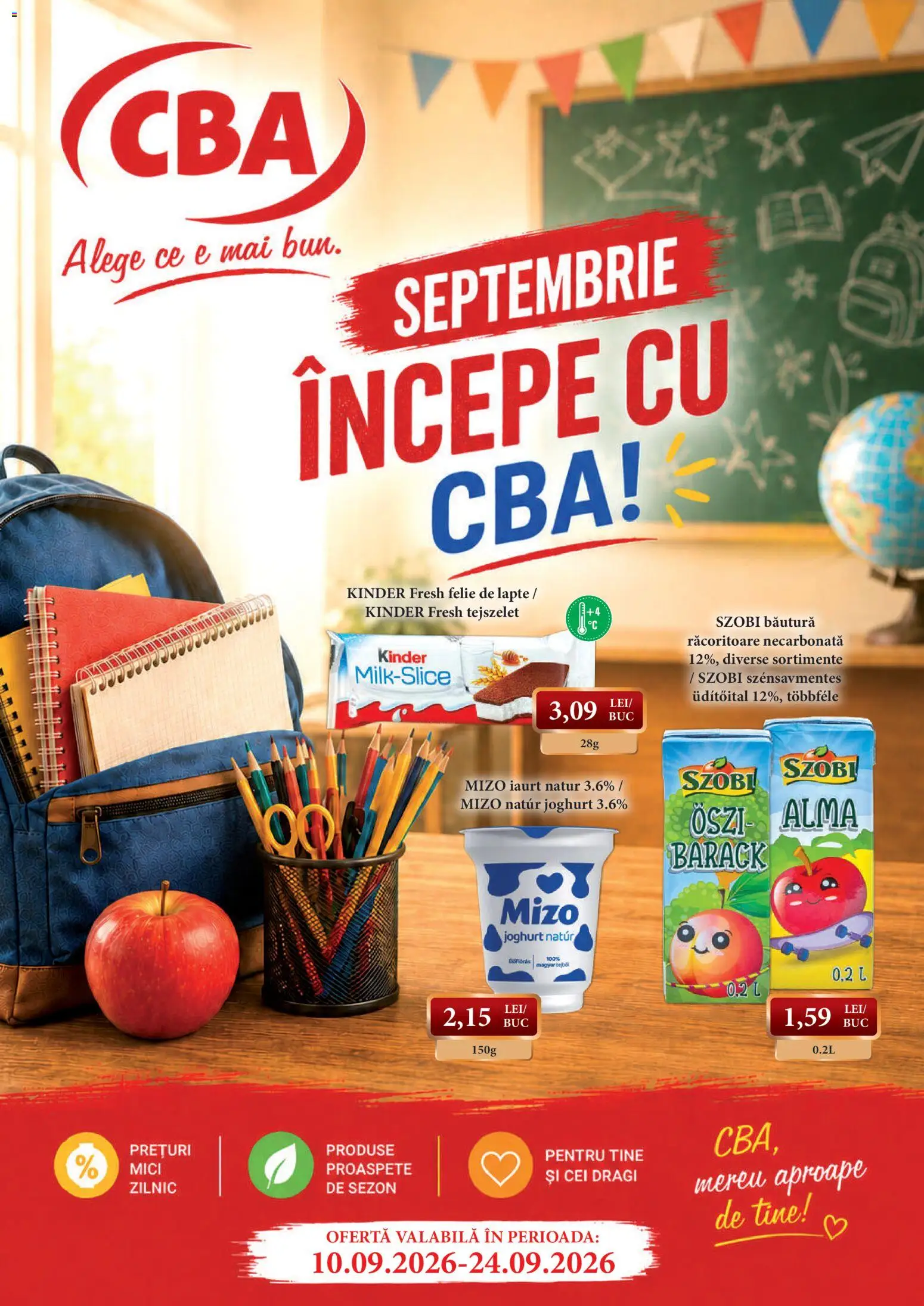 Catalog CBA 10 - 23 Septembrie 2026 | Pagina 1 | Produse: Mici, Lapte, Iaurt