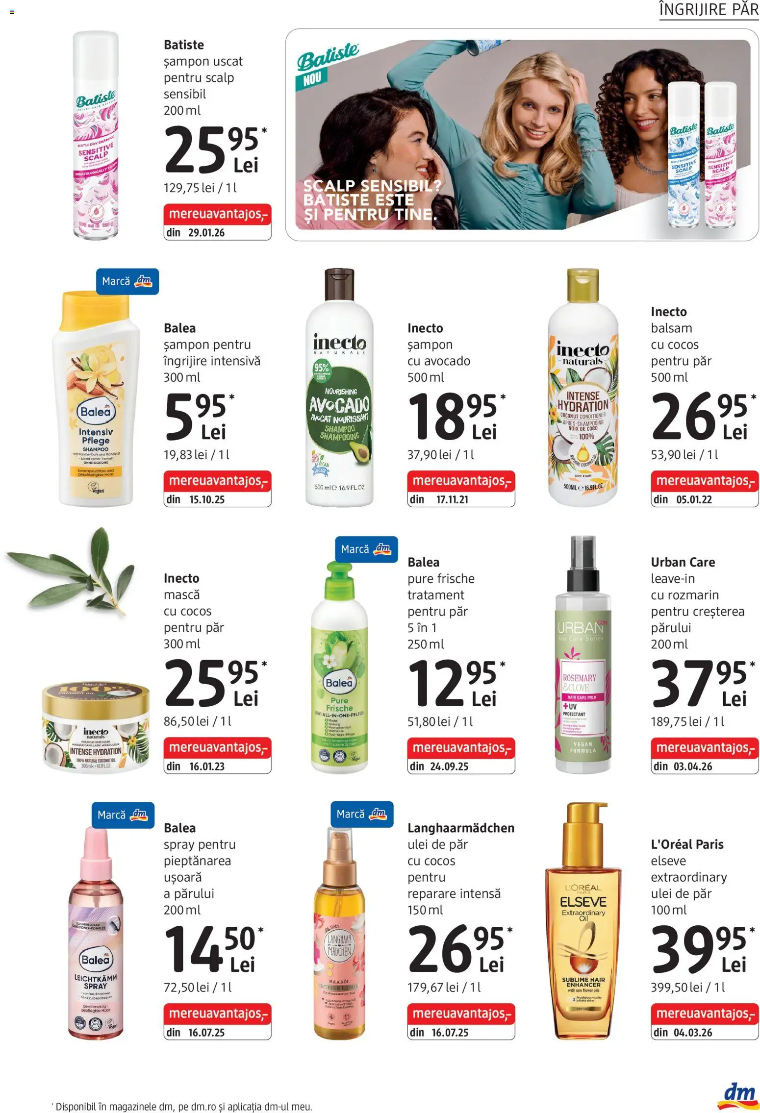 Catalog DM Drogerie Markt 27 August - 28 Septembrie 2026 | Pagina 13 | Produse: Intensiv, Șampon, Intense, Șampon uscat