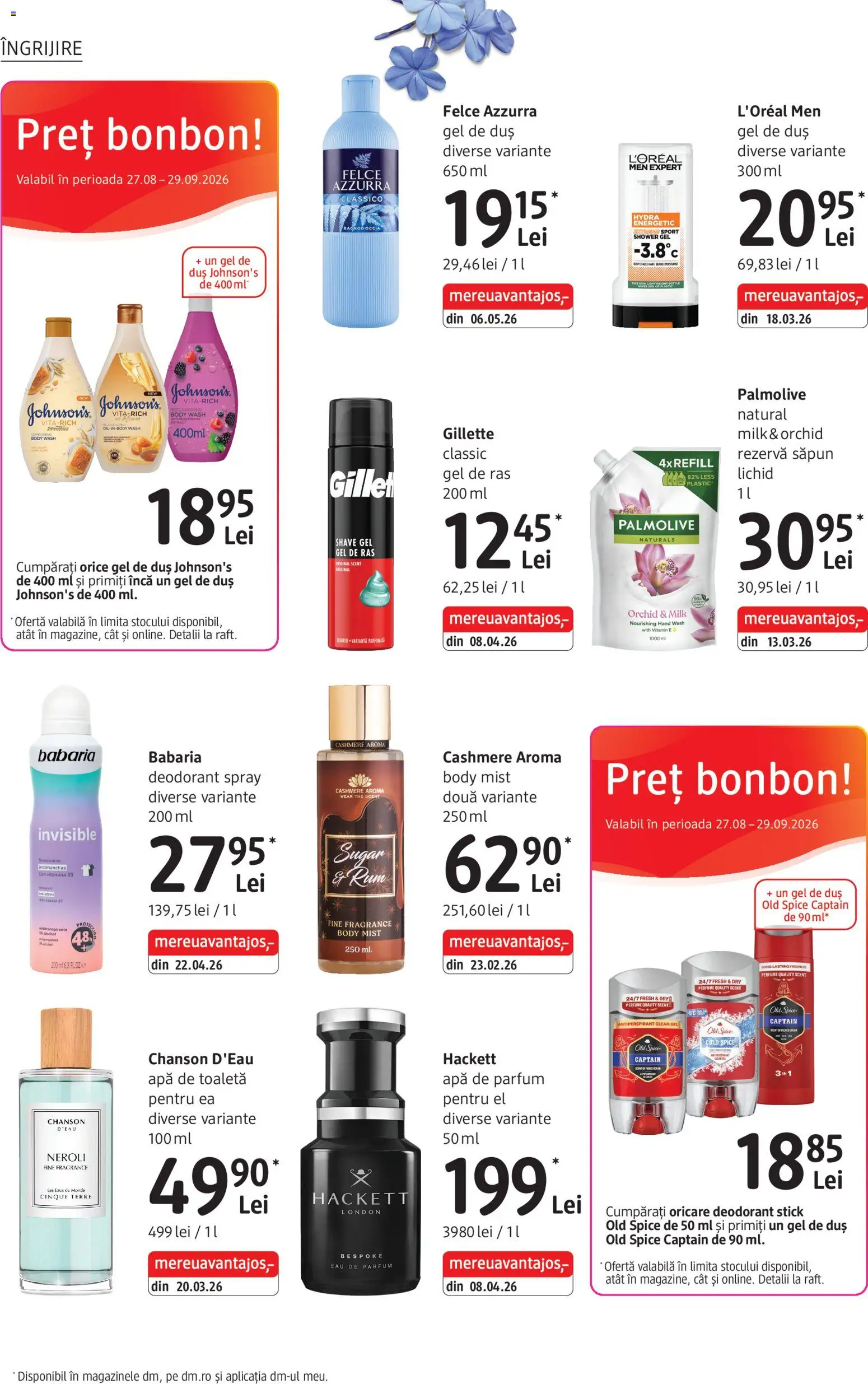 Catalog DM Drogerie Markt 27 August - 28 Septembrie 2026 | Pagina 14 | Produse: Body, Sport, Săpun, Deodorant