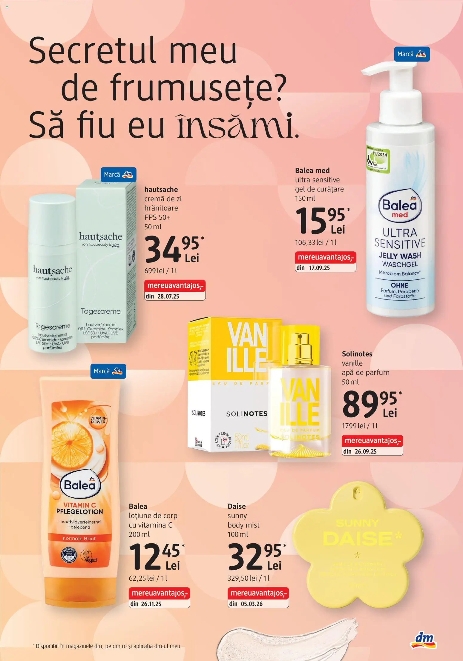 Catalog DM Drogerie Markt 27 August - 28 Septembrie 2026 | Pagina 3 | Produse: Cremă de zi, Cremă, Lotiune de Corp, Apă