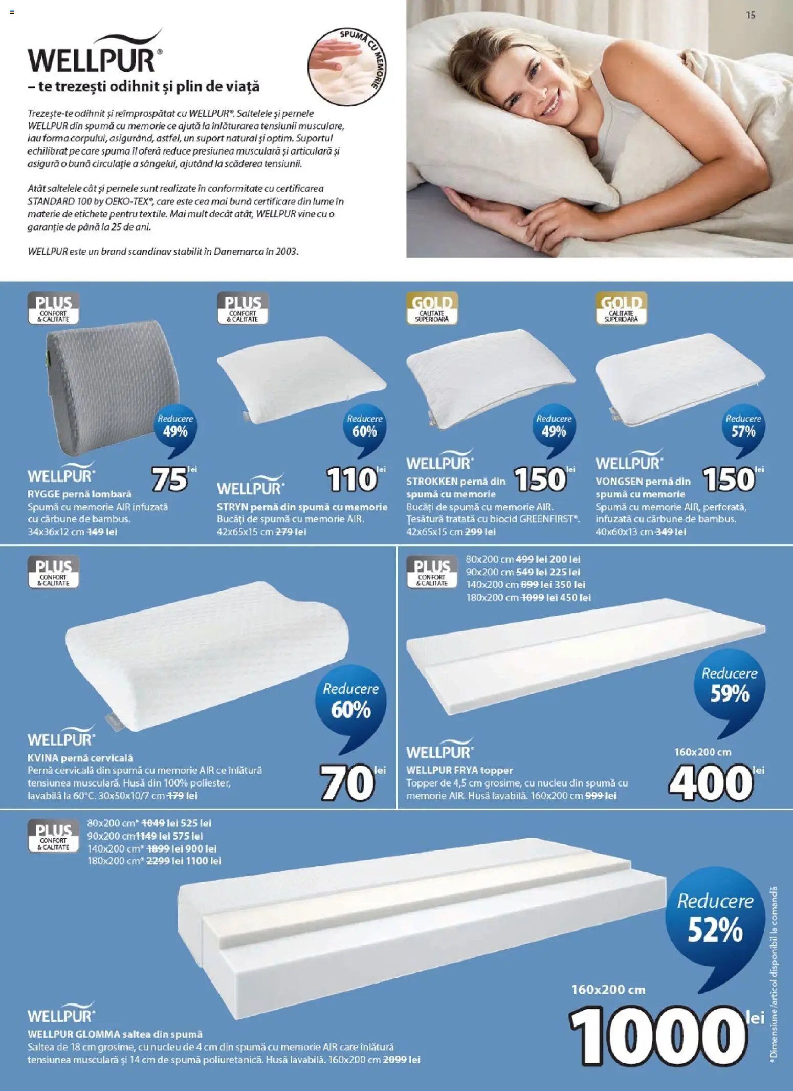 Catalog JYSK 25 August - 22 Septembrie 2026 | Pagina 15 | Produse: Memorie, Pernă, Lavabila, Plus