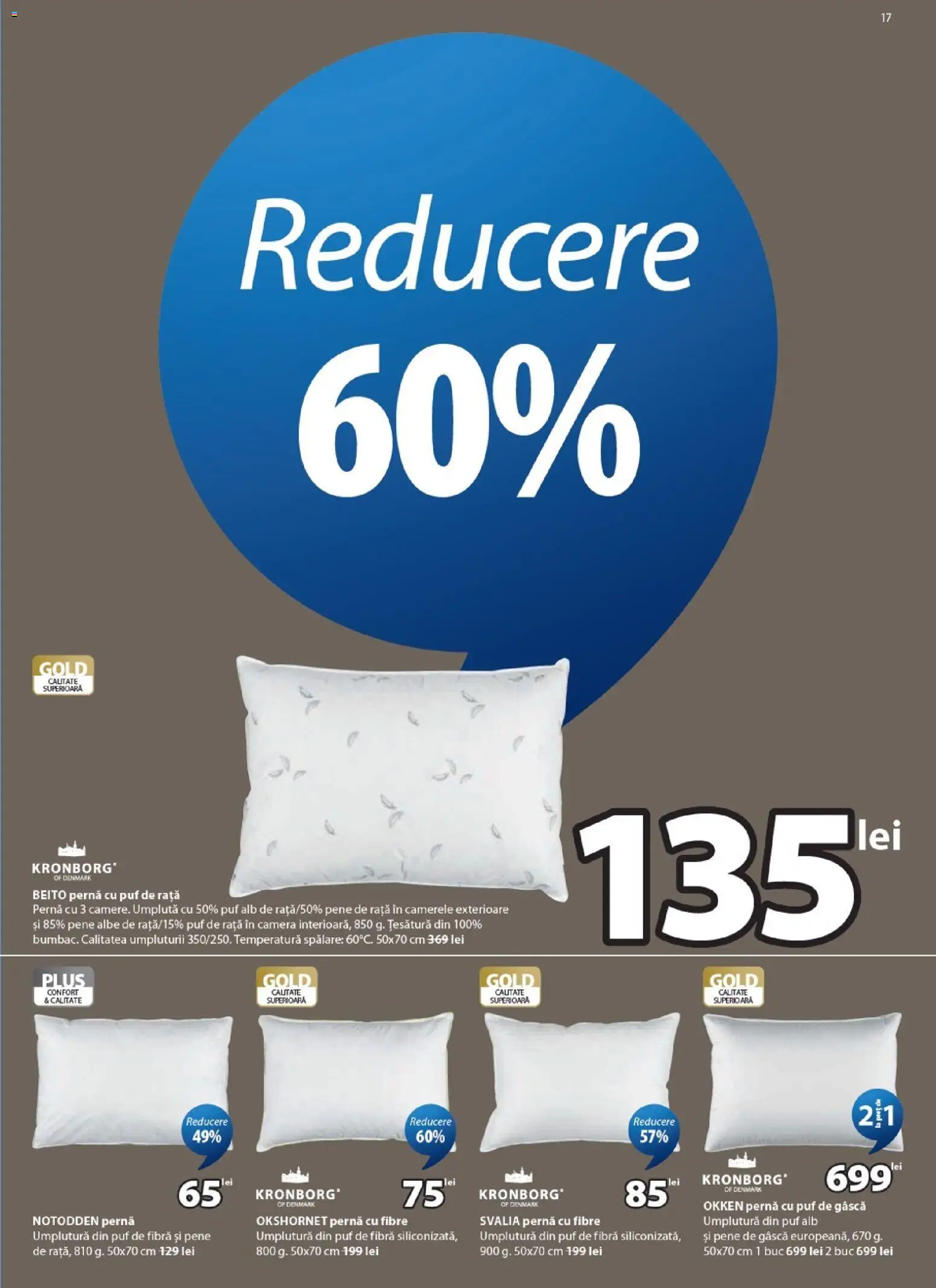 Catalog JYSK 25 August - 22 Septembrie 2026 | Pagina 17 | Produse: Cameră, Pernă, Rață, Plus