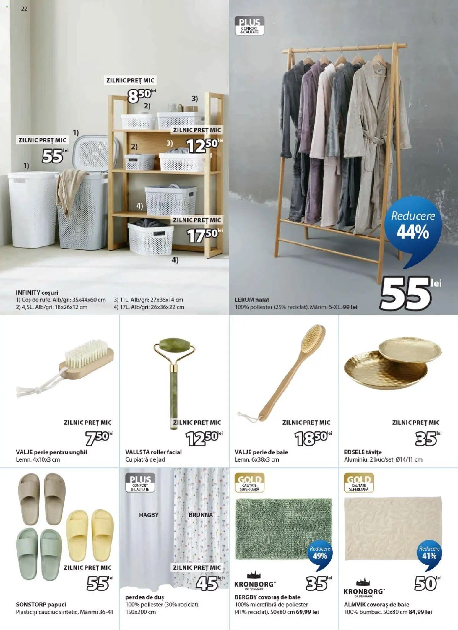Catalog JYSK 25 August - 22 Septembrie 2026 | Pagina 22 | Produse: Coș, Duș, Sport, Plus