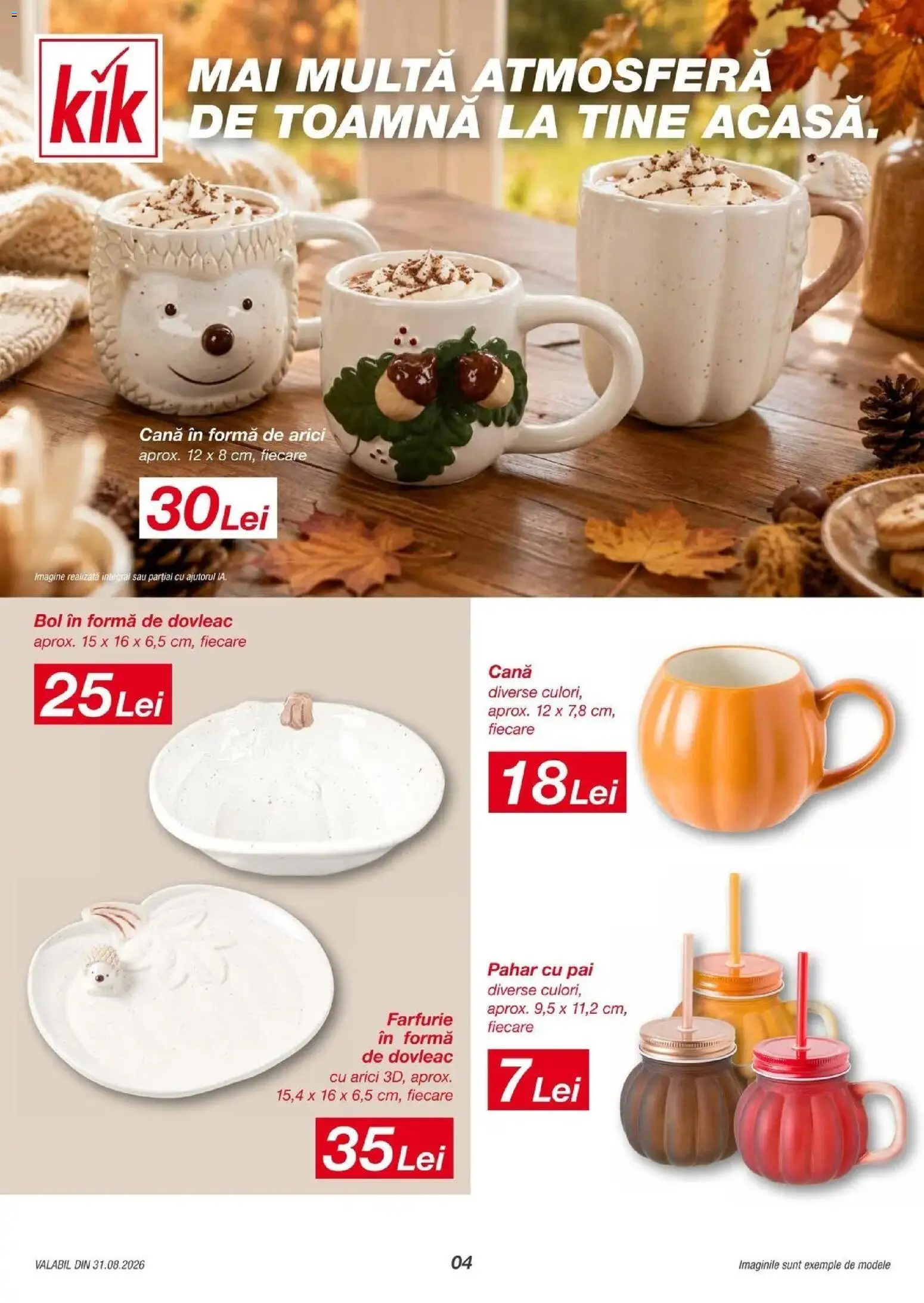 Catalog Kik 31 August - 5 Septembrie 2026 | Pagina 4 | Produse: Dovleac, Bol, Farfurie