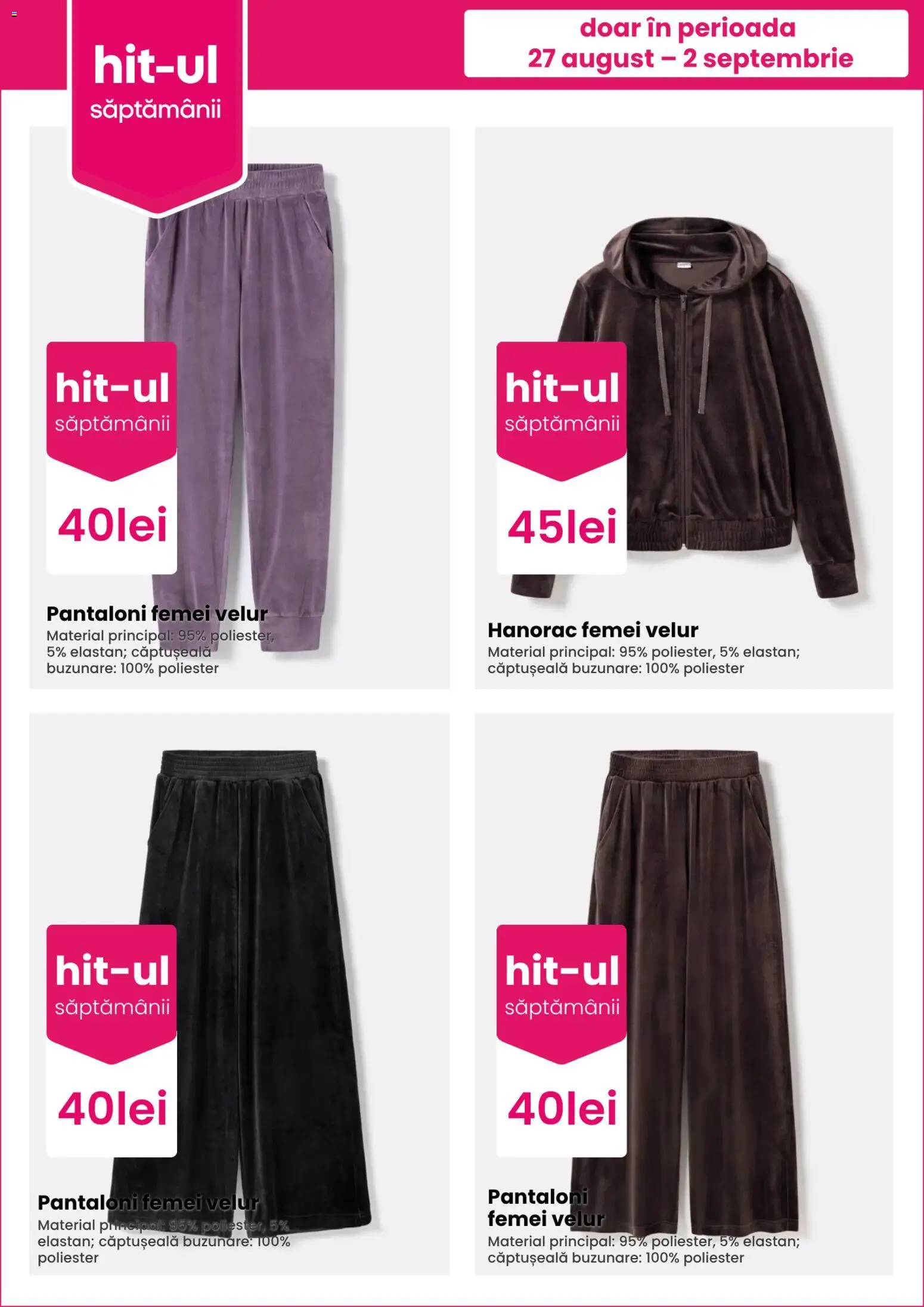 Catalog Pepco 27 August - 1 Septembrie 2026 | Pagina 3 | Produse: Buzunare, Pantaloni, Hanorac