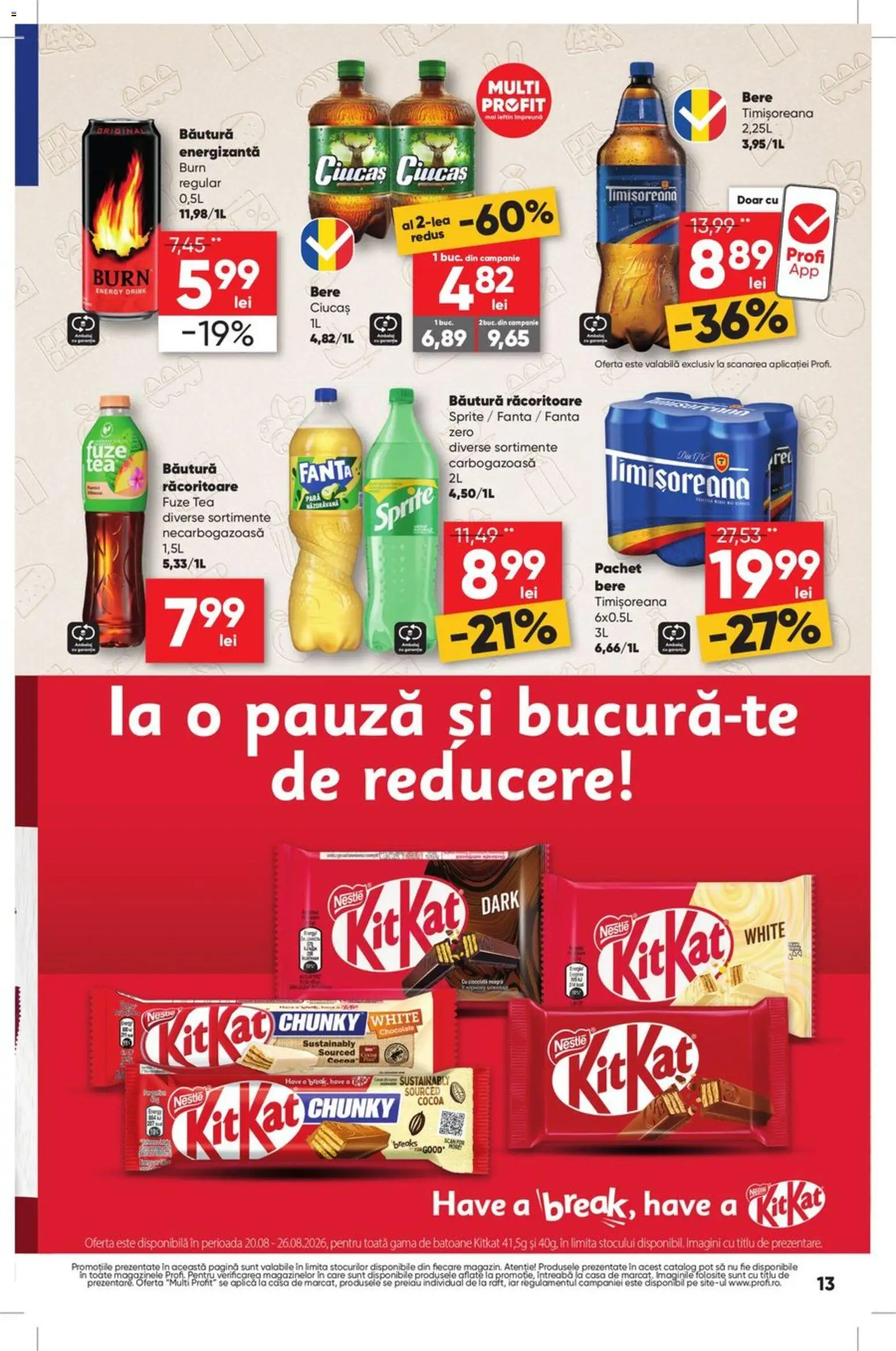 Catalog Profi 27 August - 1 Septembrie 2026 | Pagina 13 | Produse: Zero, Bautura racoritoare, Bere, Băutură energizantă