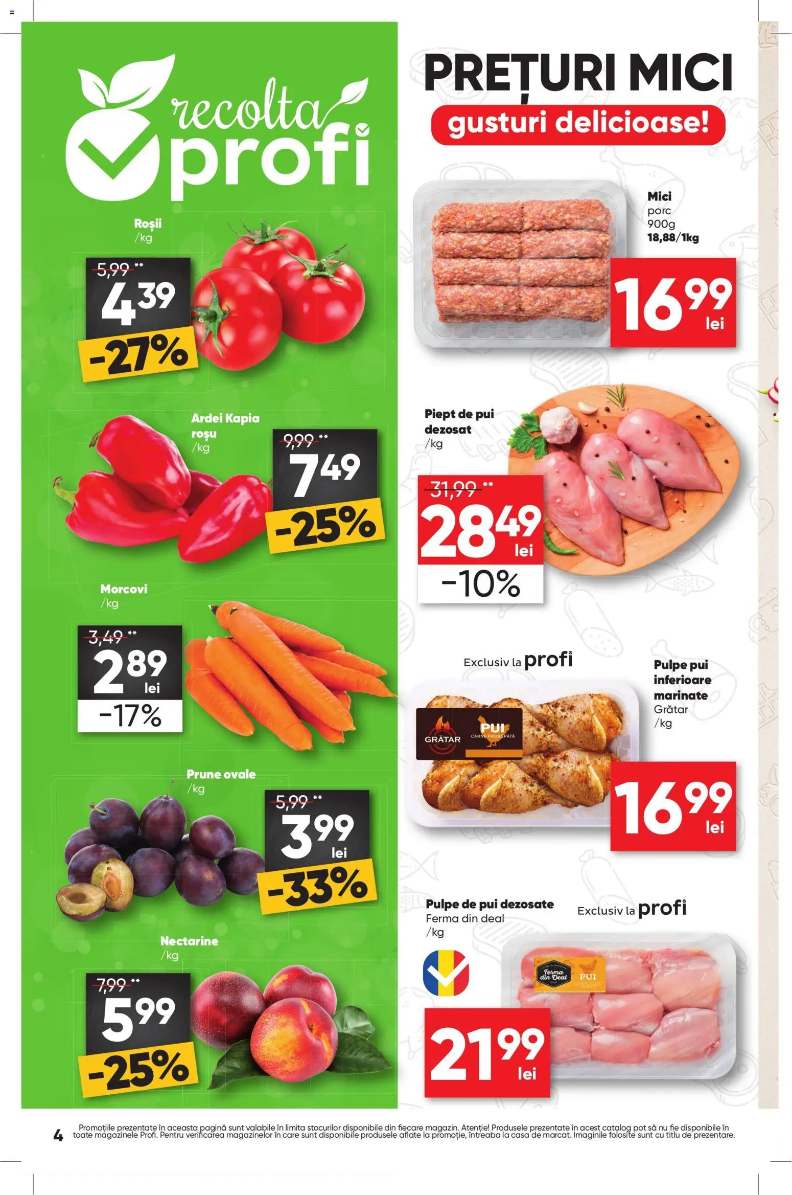 Catalog Profi 27 August - 1 Septembrie 2026 | Pagina 4 | Produse: Pui, Ardei, Roșii, Prune