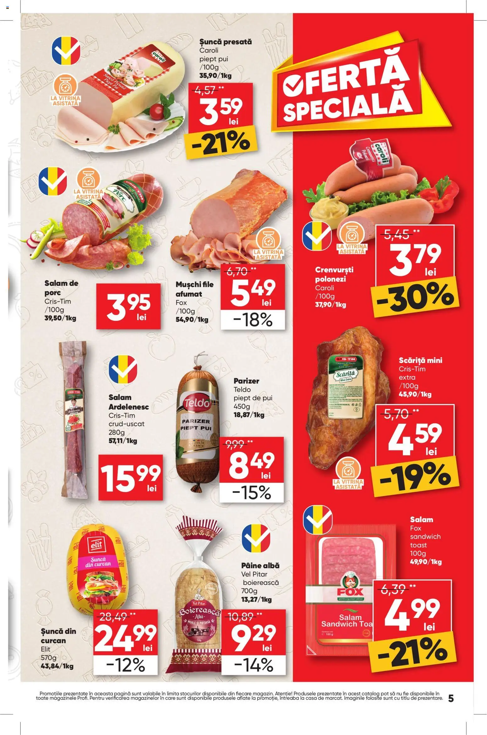 Catalog Profi 27 August - 1 Septembrie 2026 | Pagina 5 | Produse: Pui, Crenvurști, Mușchi, Parizer