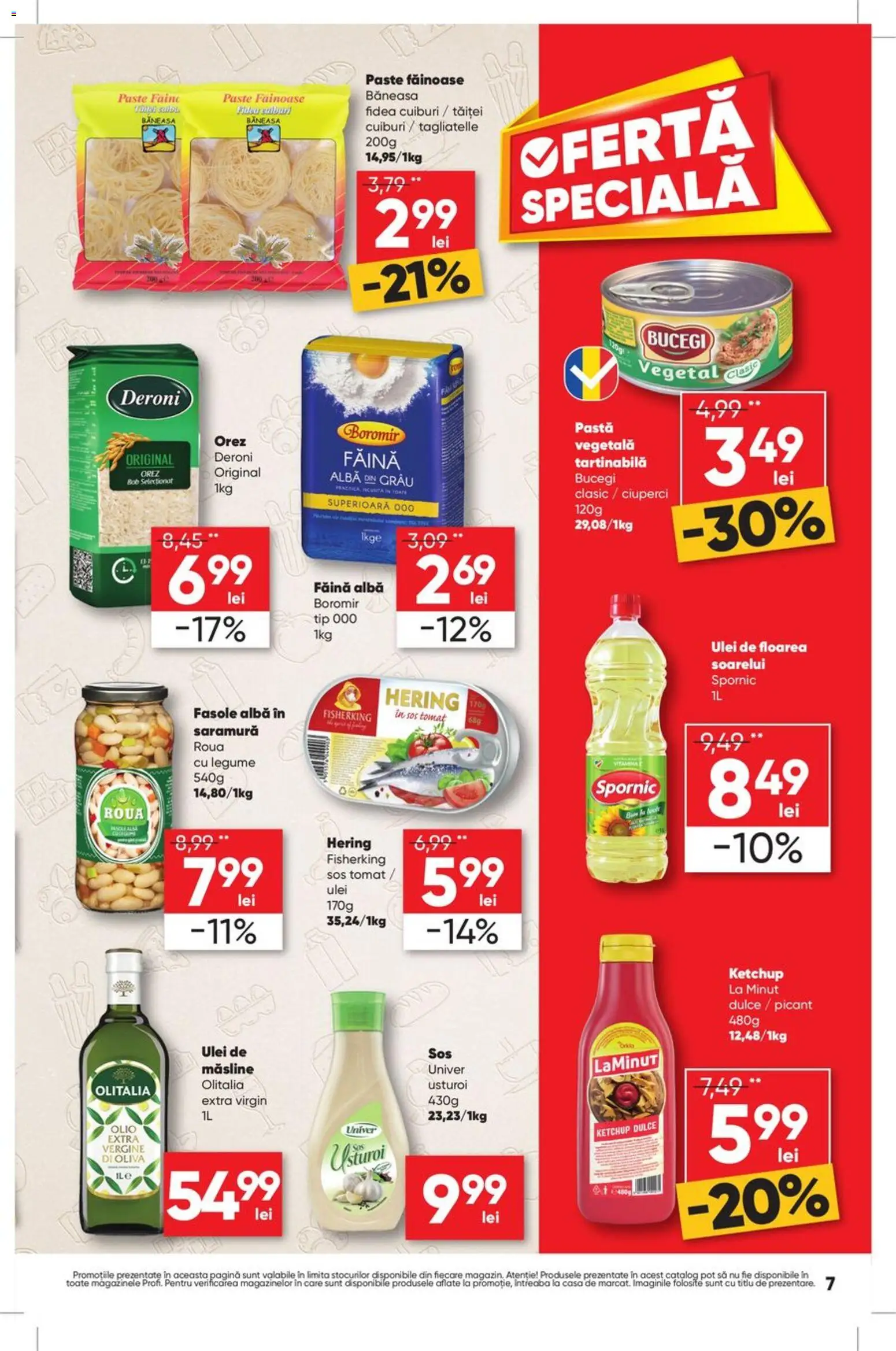 Catalog Profi 27 August - 1 Septembrie 2026 | Pagina 7 | Produse: Măsline, Ulei de masline, Ulei, Legume