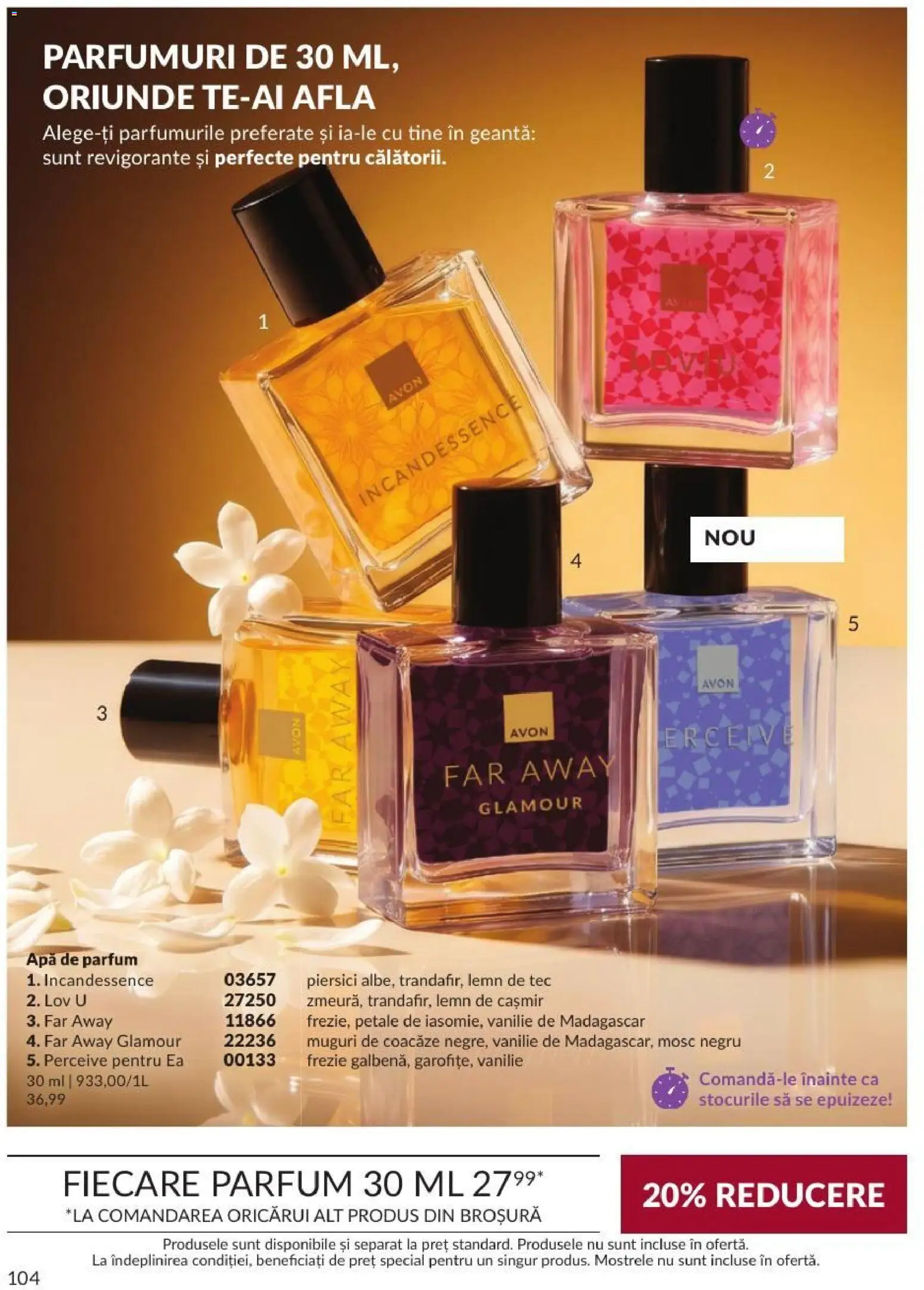 Catalog Avon 1 - 29 Septembrie 2026 | Pagina 104 | Produse: Apă de parfum, Geantă, Piersici, Apă
