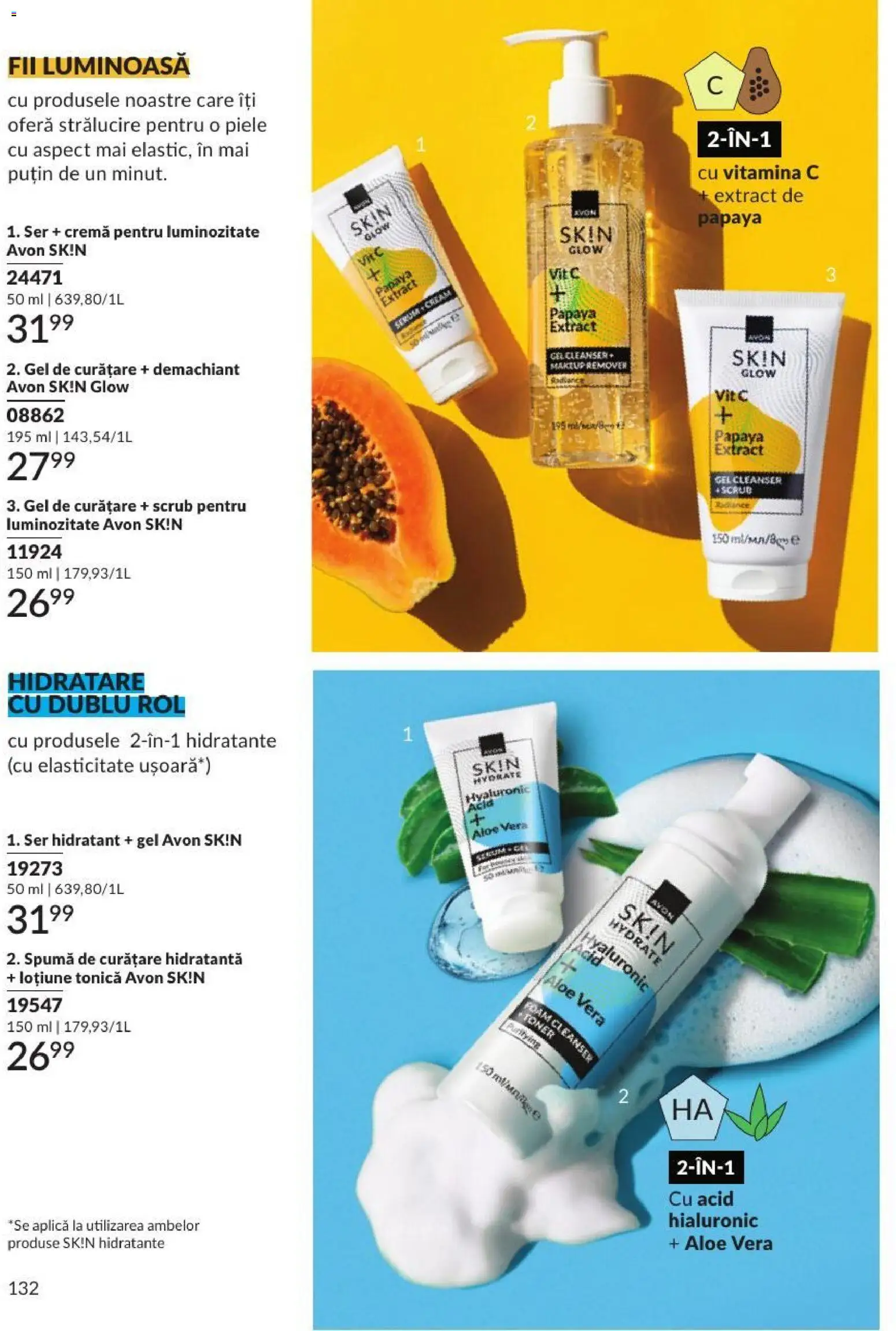 Catalog Avon 1 - 29 Septembrie 2026 | Pagina 132 | Produse: Gel de curățare, Scrub, Aplică, Papaya