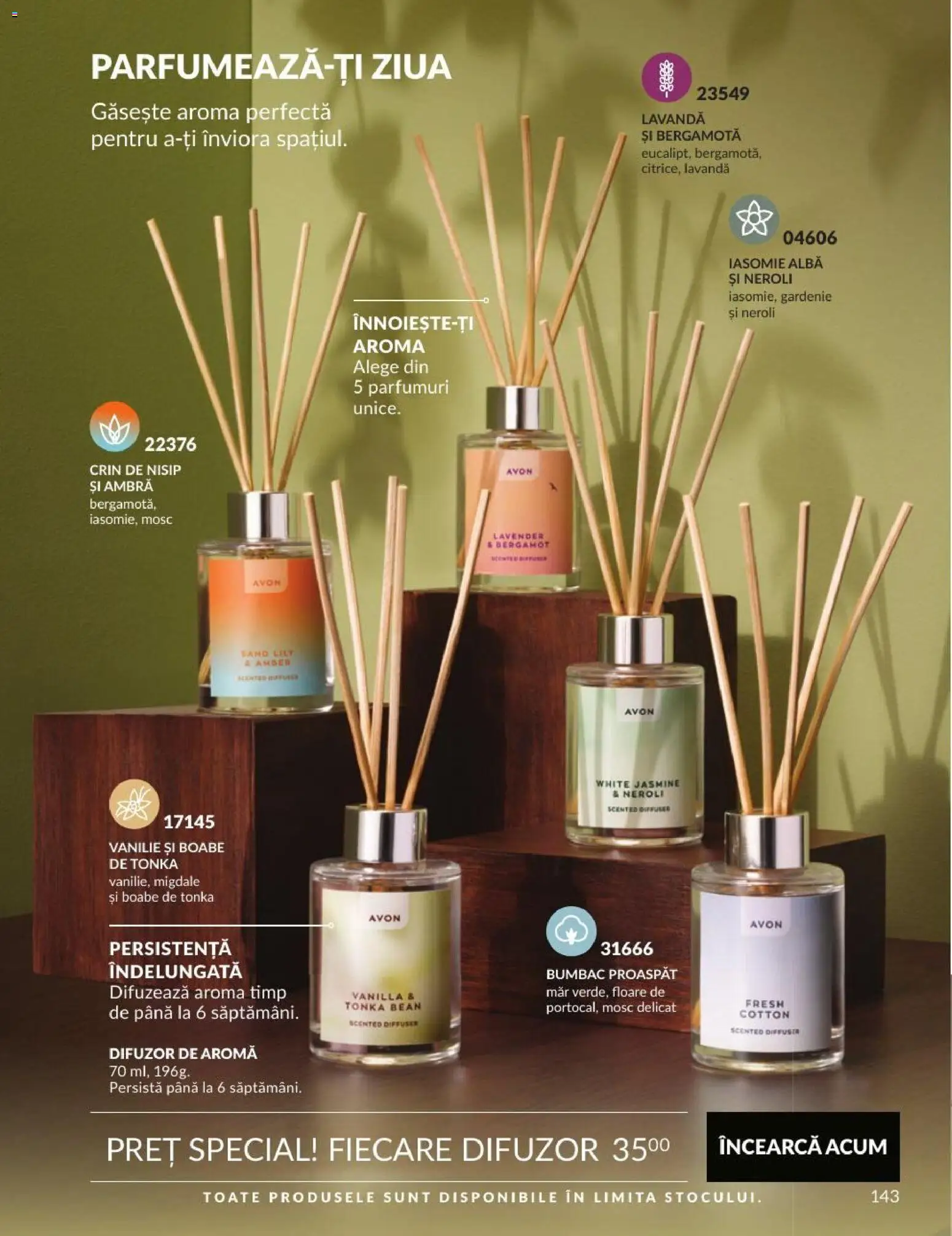 Catalog Avon 1 - 29 Septembrie 2026 | Pagina 143 | Produse: Alba, Difuzor, Migdale