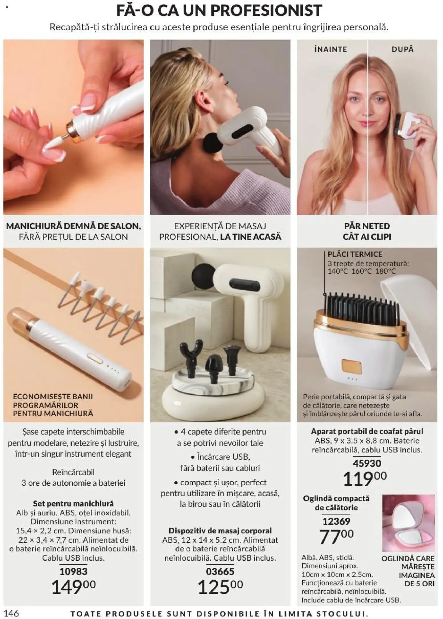 Catalog Avon 1 - 29 Septembrie 2026 | Pagina 146 | Produse: Usb, Baterie, Oglindă, Baterii