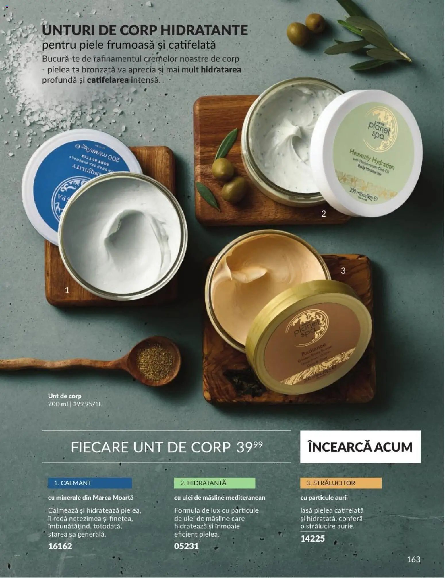 Catalog Avon 1 - 29 Septembrie 2026 | Pagina 163 | Produse: Ulei de masline, Unt, Ulei, Lux