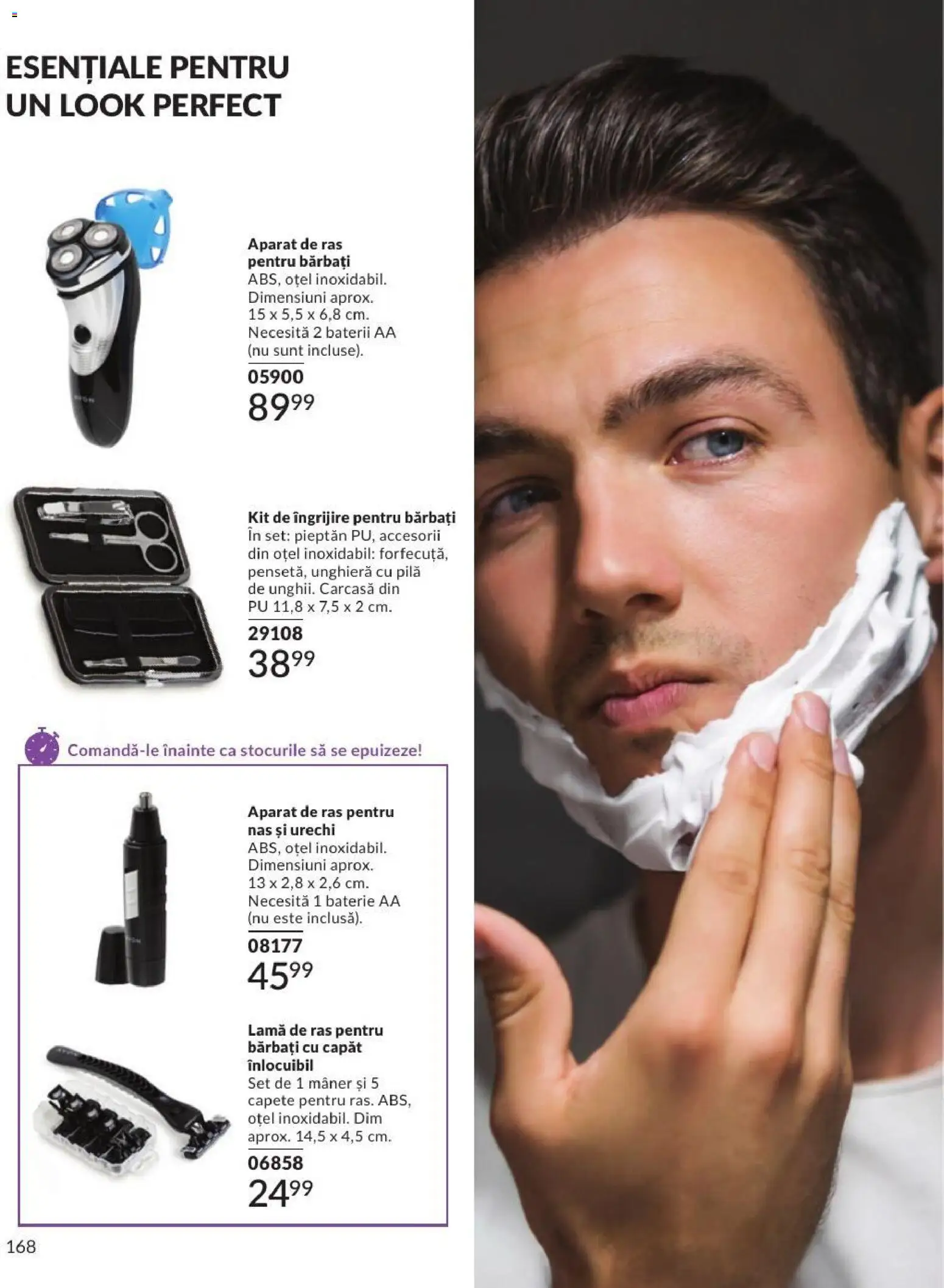 Catalog Avon 1 - 29 Septembrie 2026 | Pagina 168 | Produse: Carcasă, Mâner, Baterie, Aparat