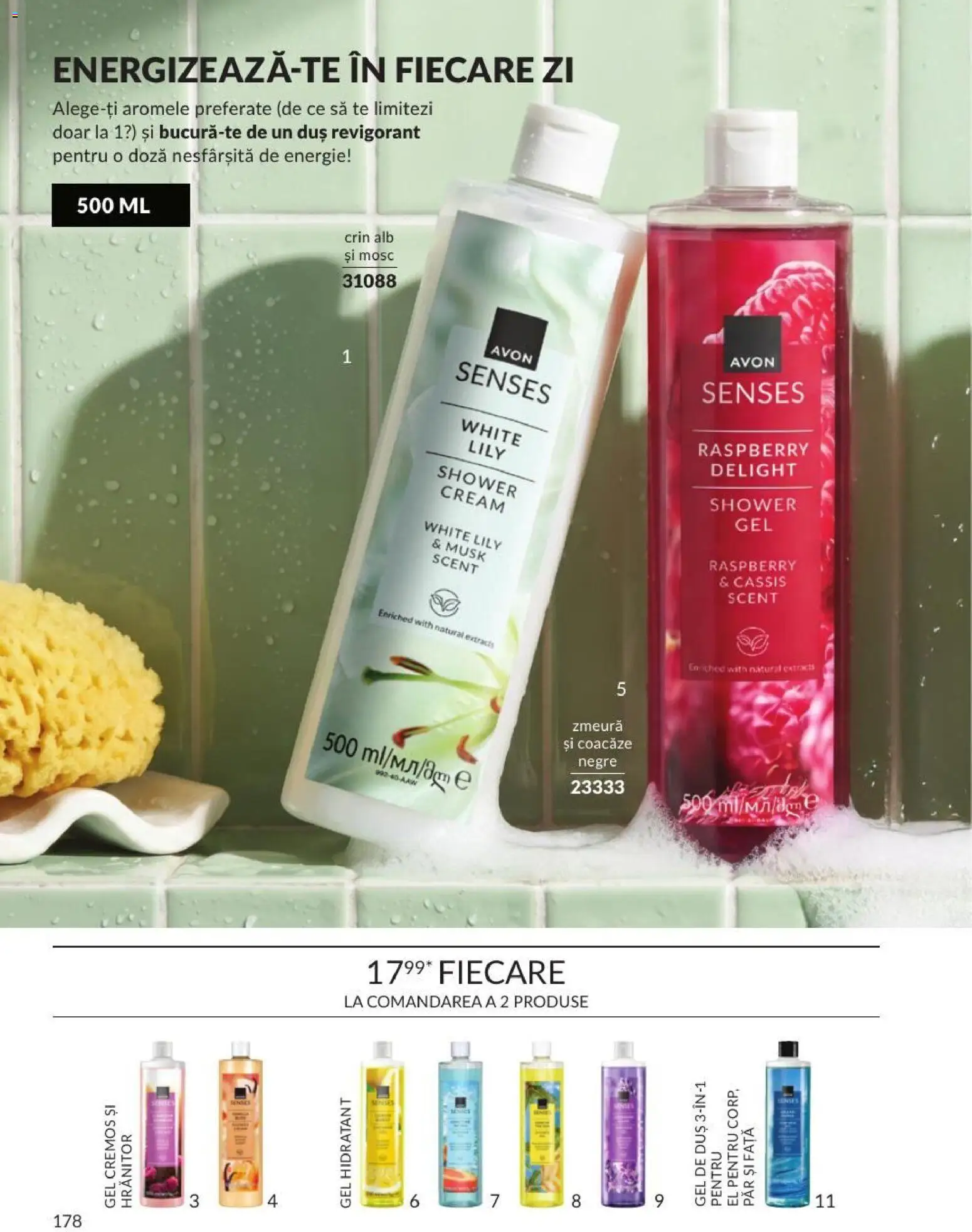 Catalog Avon 1 - 29 Septembrie 2026 | Pagina 178 | Produse: Zmeură, Duș, Gel de duș