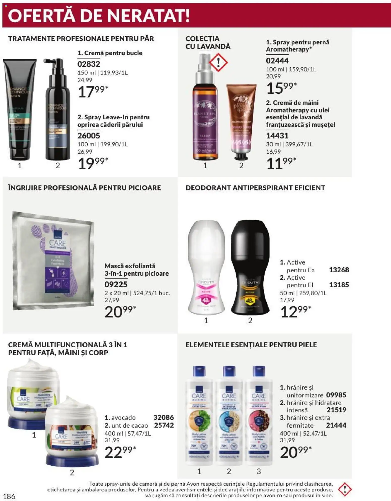 Catalog Avon 1 - 29 Septembrie 2026 | Pagina 186 | Produse: Cameră, Pernă, Active, Deodorant