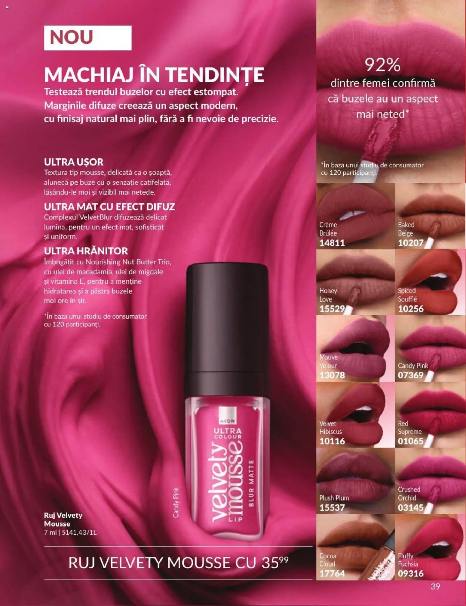 Catalog Avon 1 - 29 Septembrie 2026 | Pagina 39 | Produse: Finisaj, Ruj, Migdale, Ulei