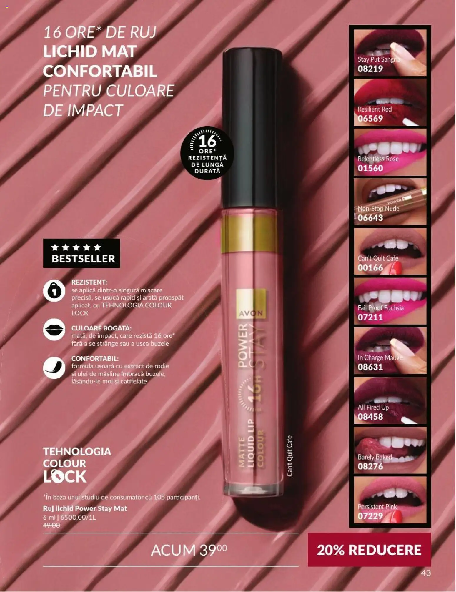 Catalog Avon 1 - 29 Septembrie 2026 | Pagina 43 | Produse: Aplică, Măsline, Ruj, Ulei