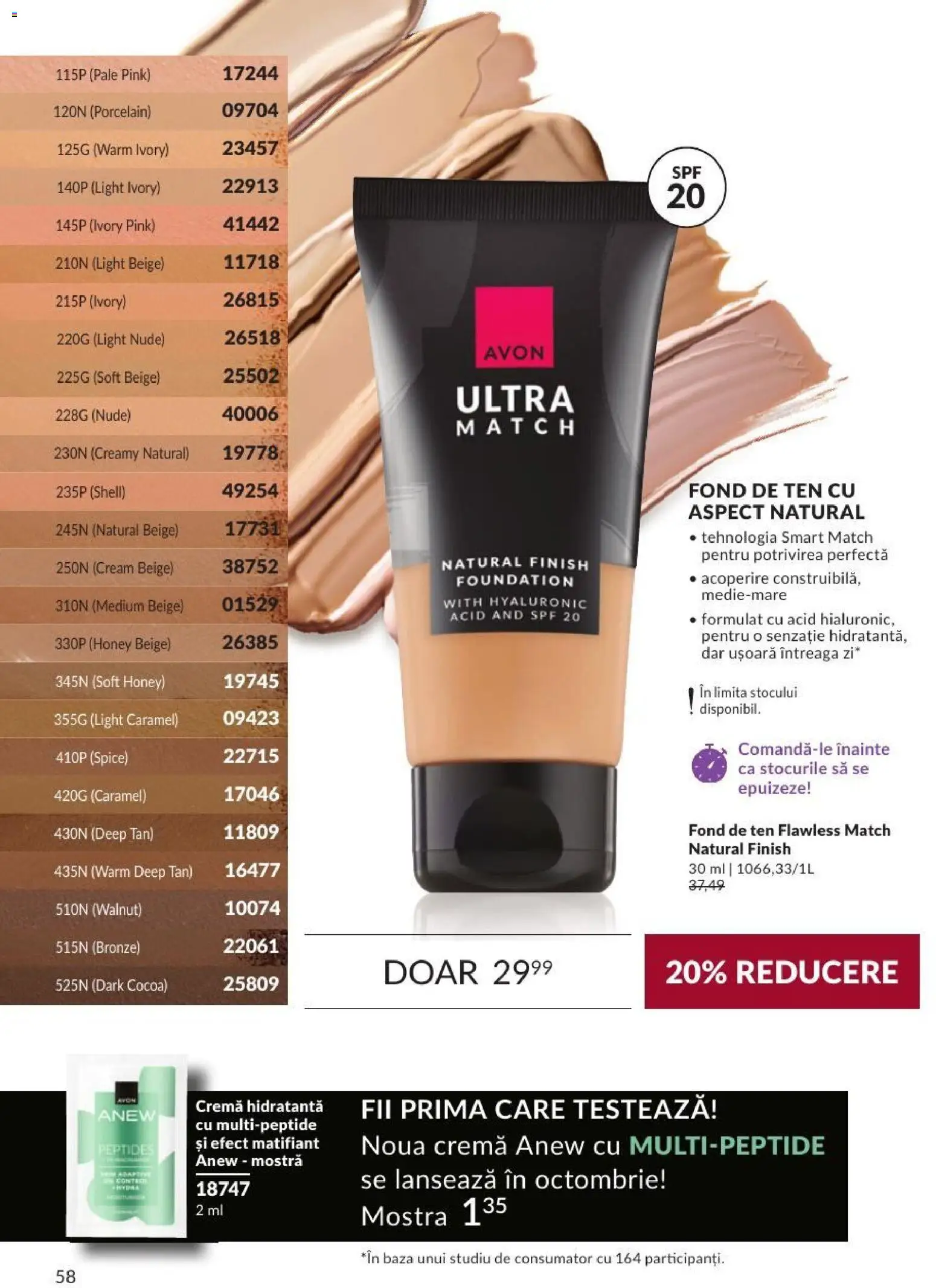 Catalog Avon 1 - 29 Septembrie 2026 | Pagina 58 | Produse: Fond de ten, Cremă hidratantă, Cremă