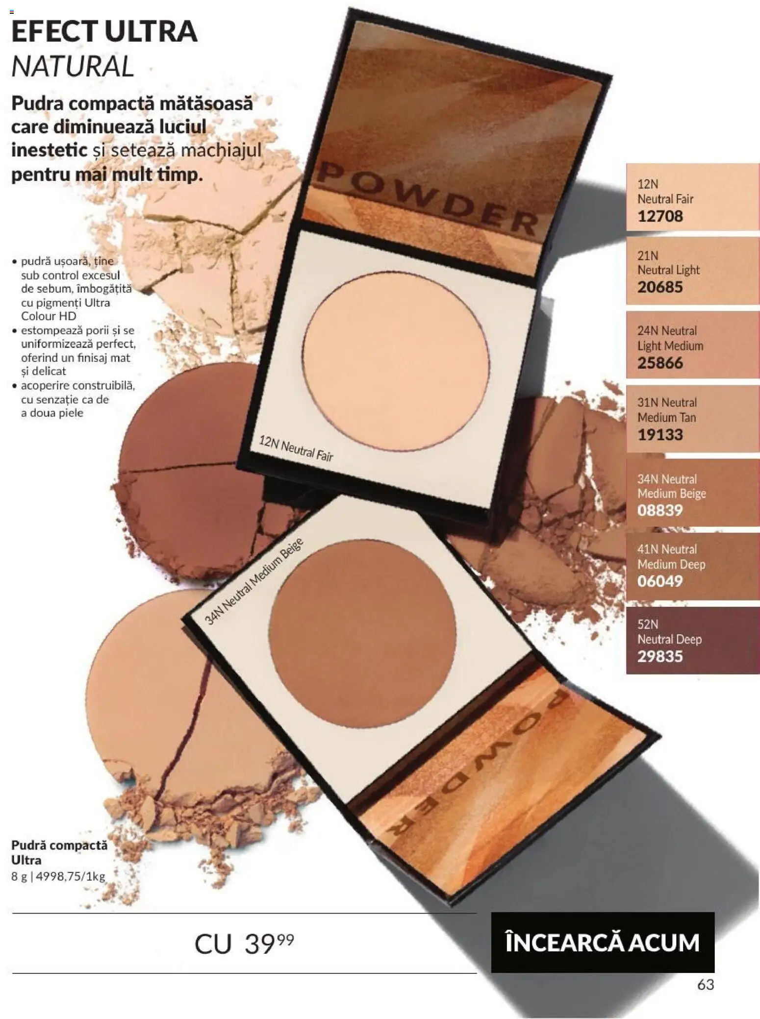 Catalog Avon 1 - 29 Septembrie 2026 | Pagina 63 | Produse: Finisaj, Pudră
