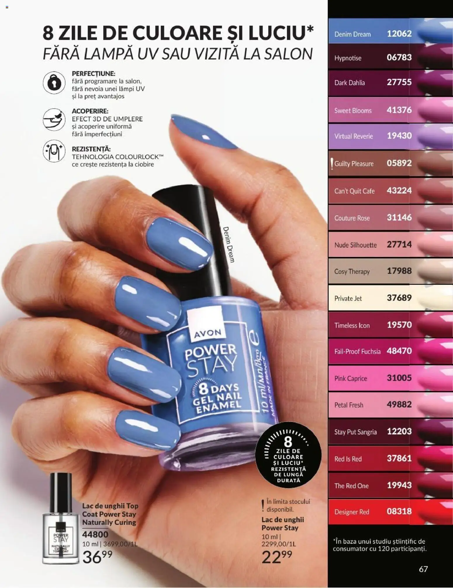 Catalog Avon 1 - 29 Septembrie 2026 | Pagina 67 | Produse: Top, Lampă, Lac de unghii, Power