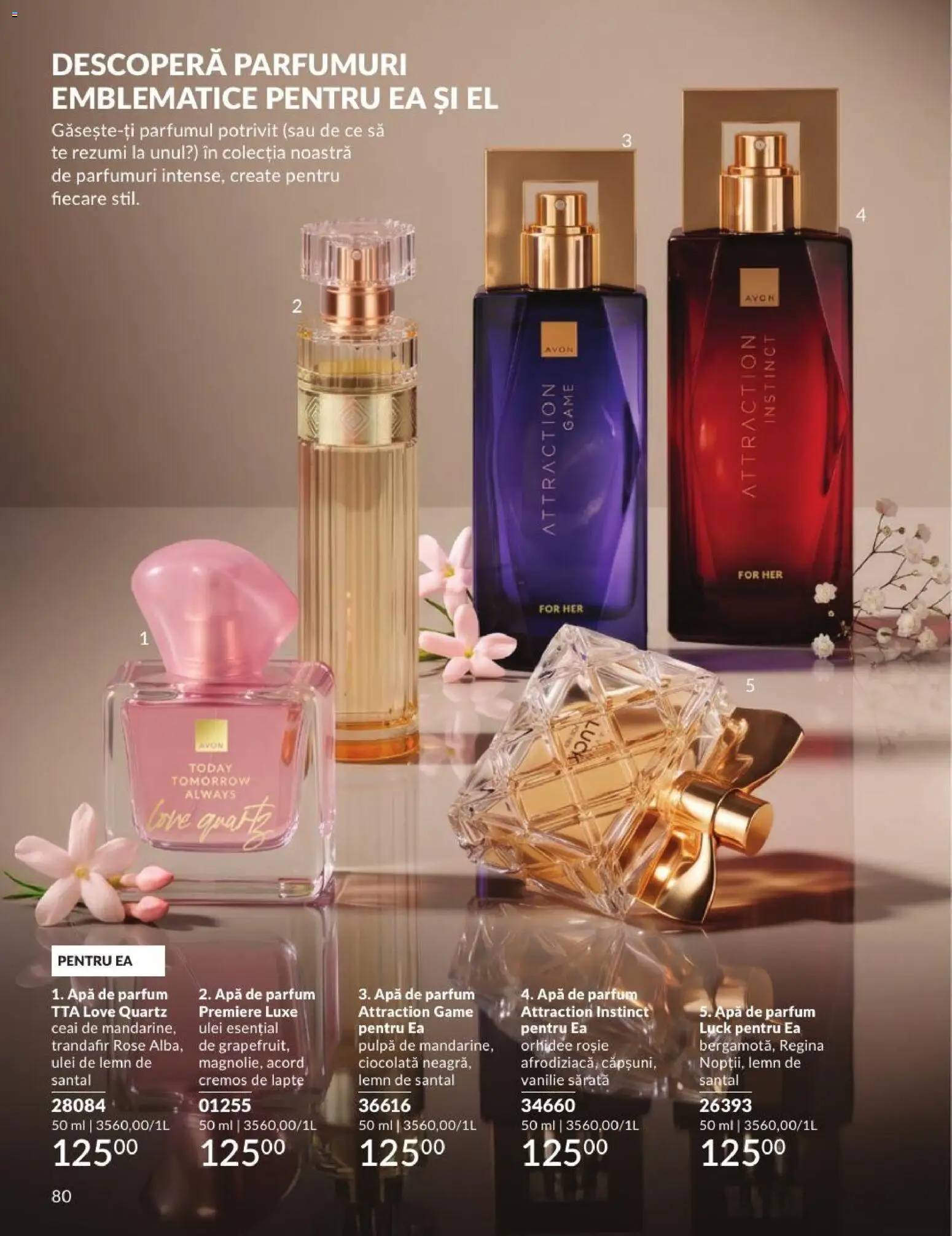 Catalog Avon 1 - 29 Septembrie 2026 | Pagina 80 | Produse: Apă de parfum, Regina, Lapte, Ulei